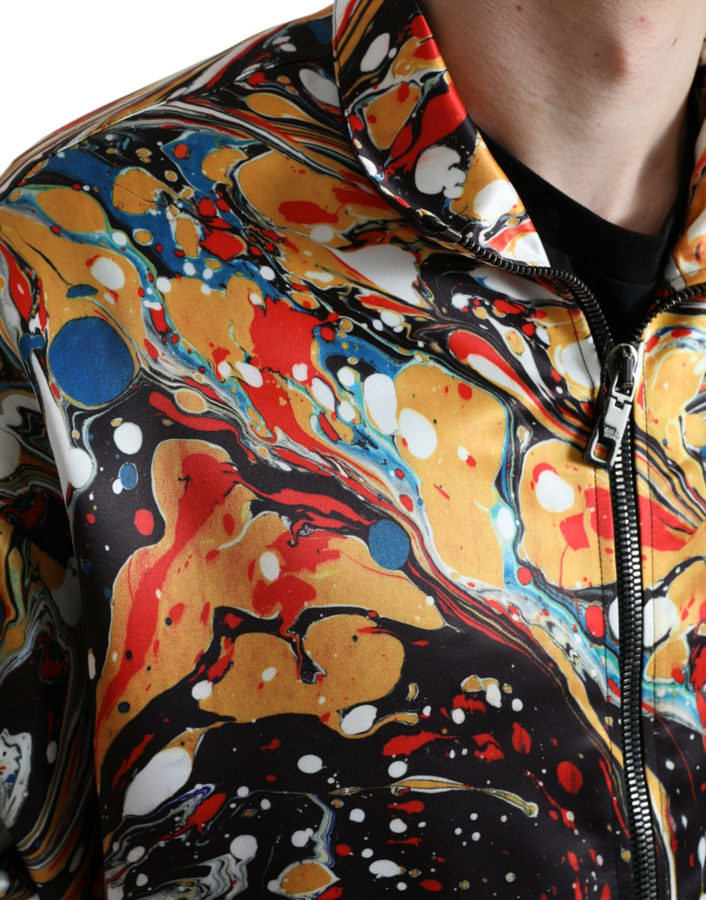 Veste bomber abstraite colorée Dolce & Gabbana