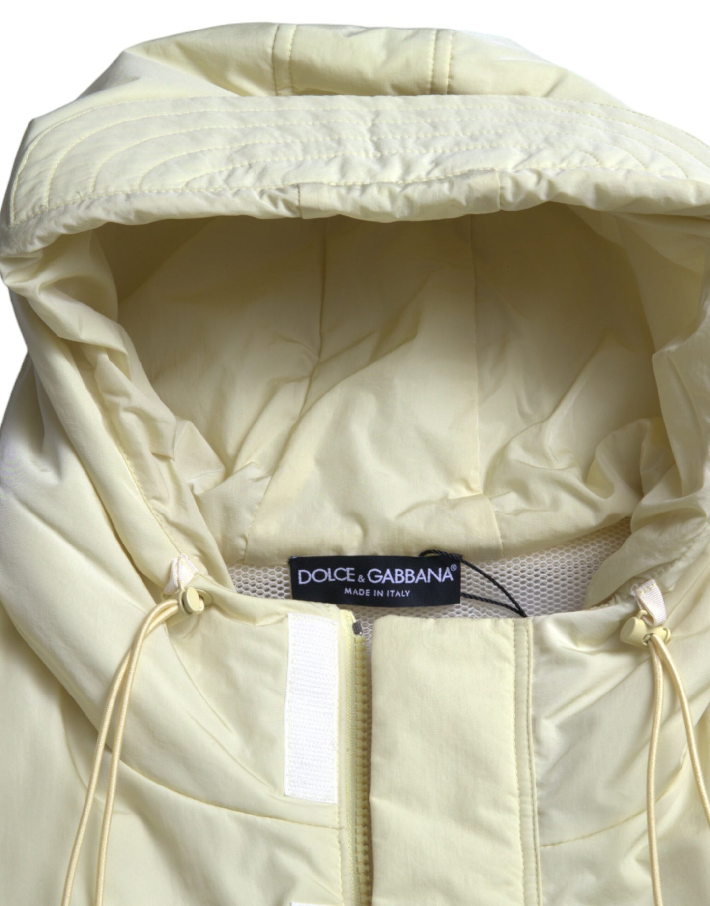 Veste à capuche jaune soleil Dolce & Gabbana