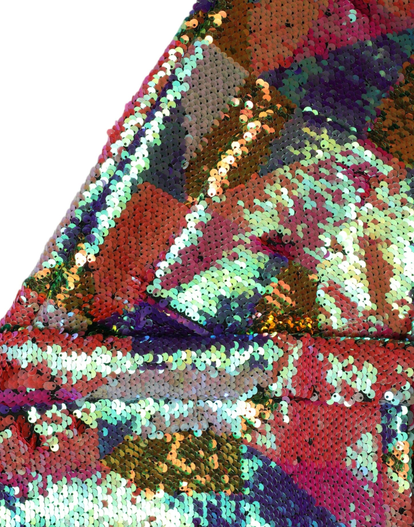Veste longue à paillettes multicolores Dolce & Gabbana