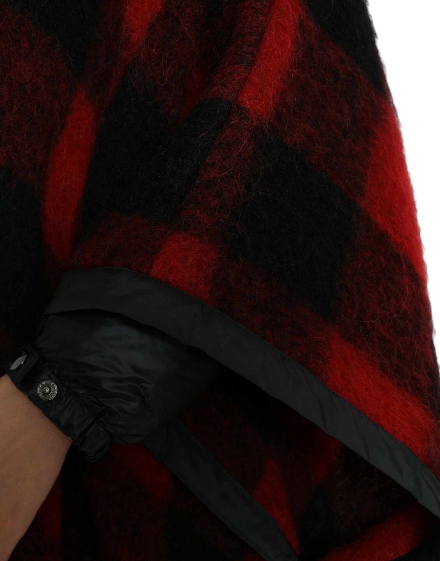 Dolce & Gabbana Élégante veste poncho à carreaux Buffalo