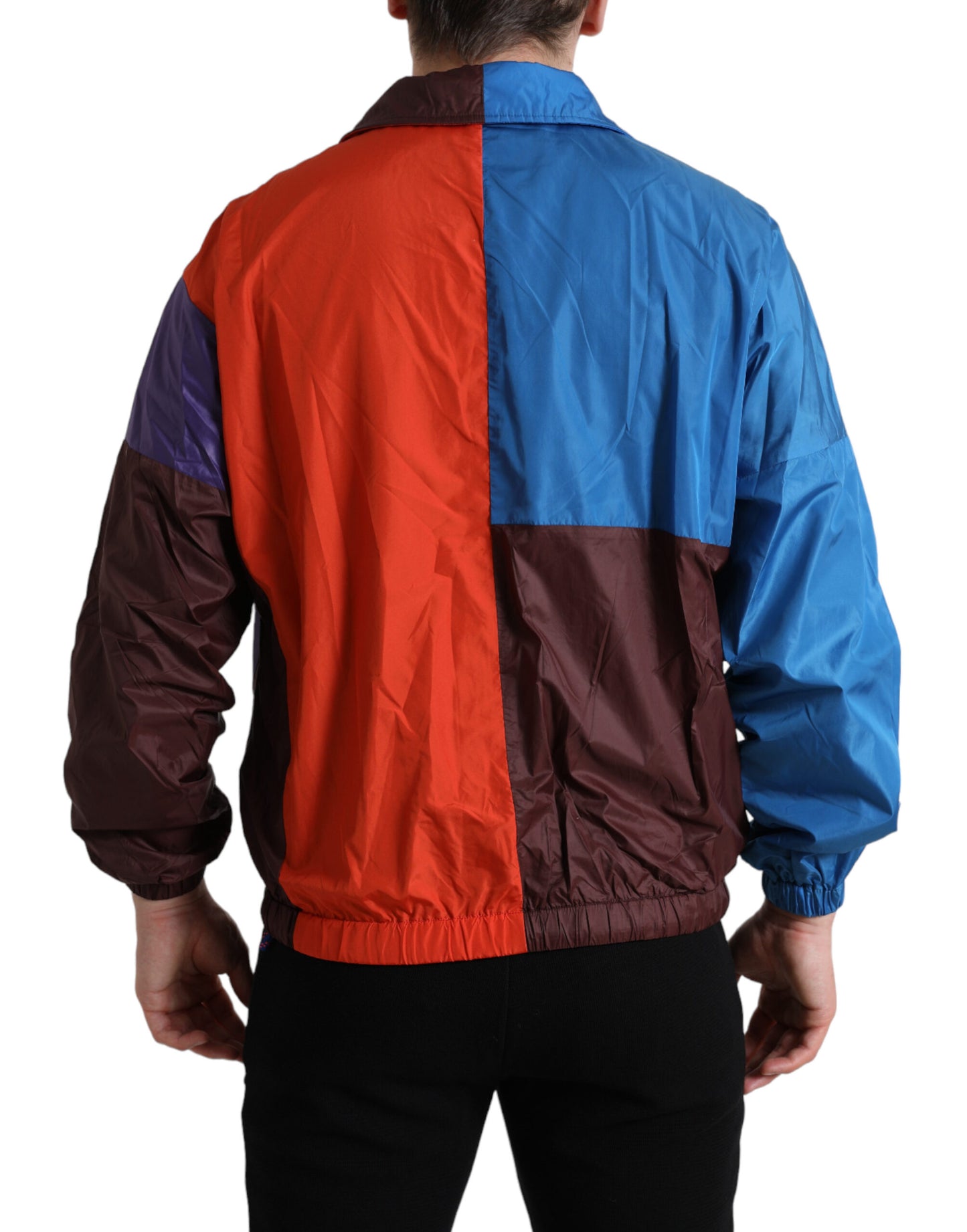 Veste coupe-vent en tissu technique multicolore Dolce & Gabbana