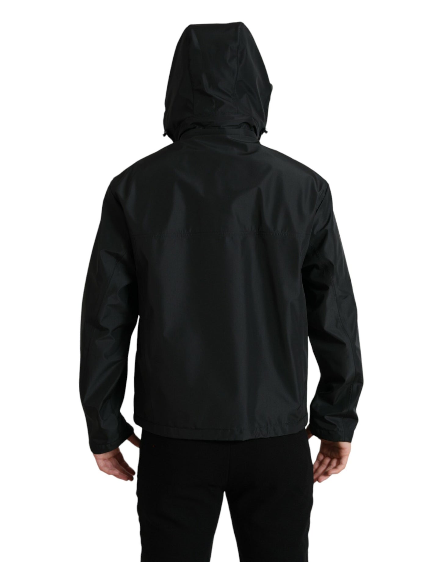 Veste coupe-vent noire élégante Dolce & Gabbana