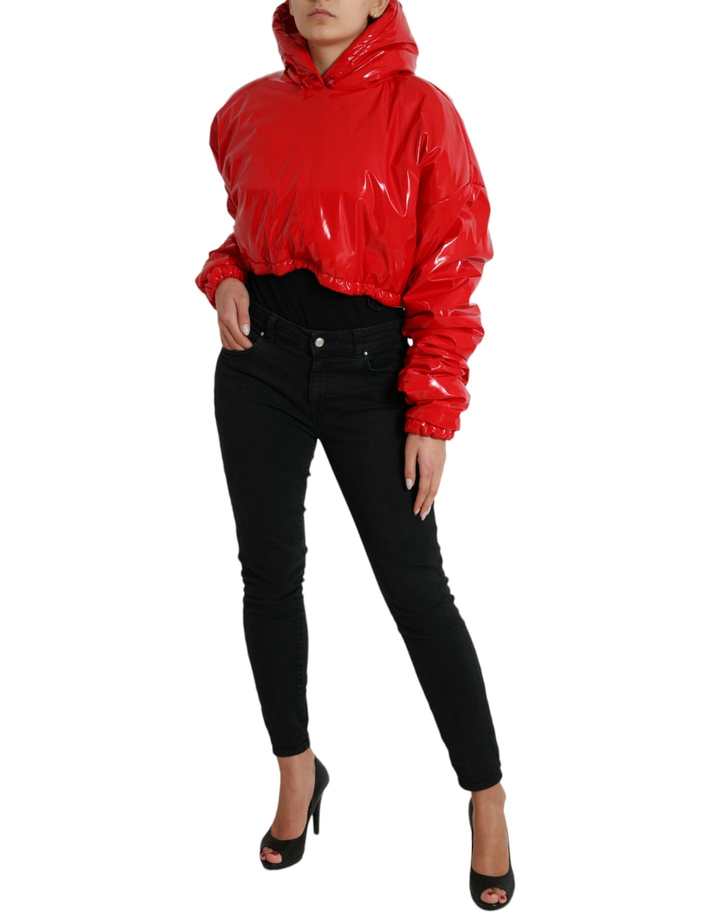 Veste courte rouge brillante chic Dolce & Gabbana
