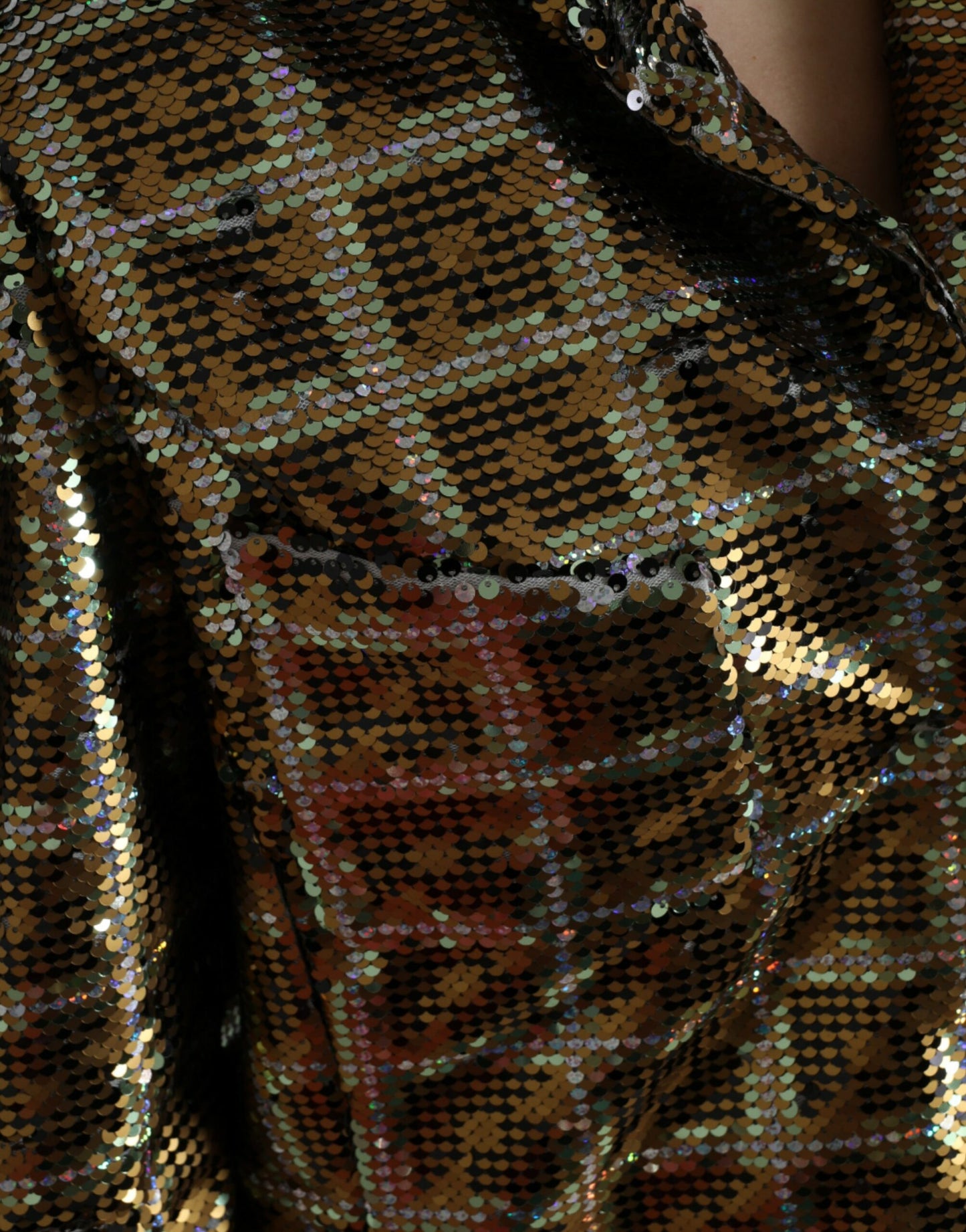 Veste courte à paillettes multicolores Dolce & Gabbana