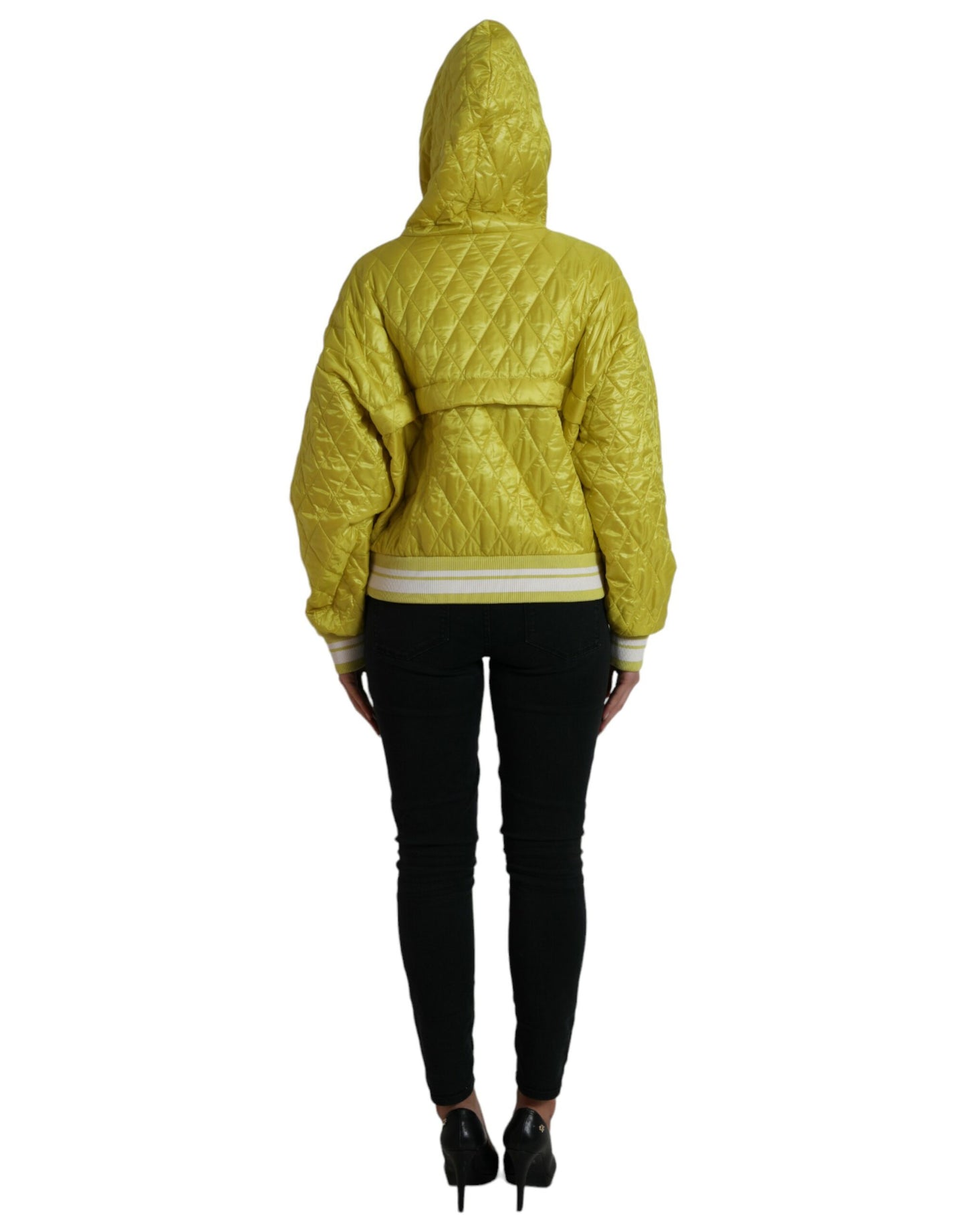 Veste à capuche jaune radieux Dolce & Gabbana