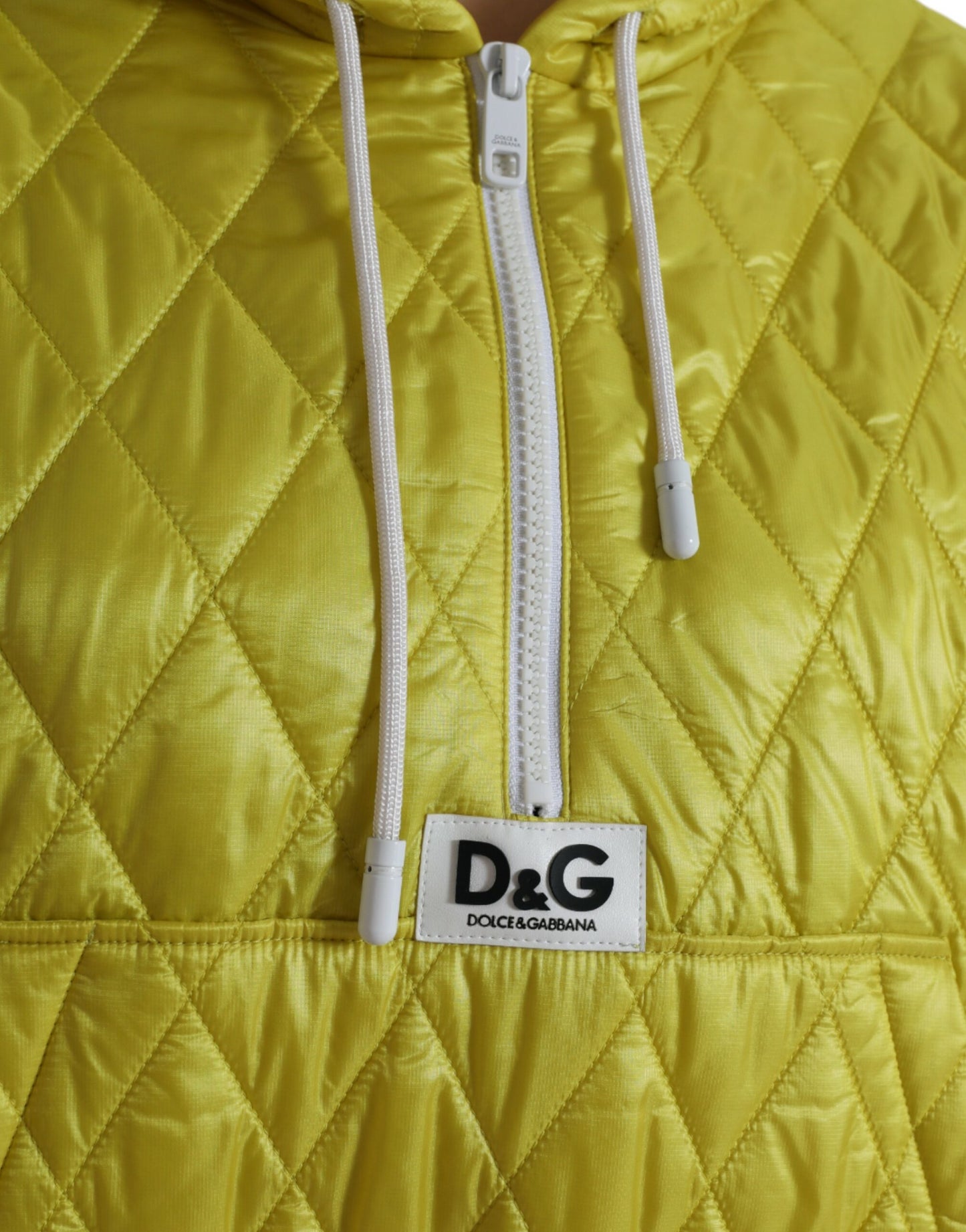 Veste à capuche jaune radieux Dolce & Gabbana