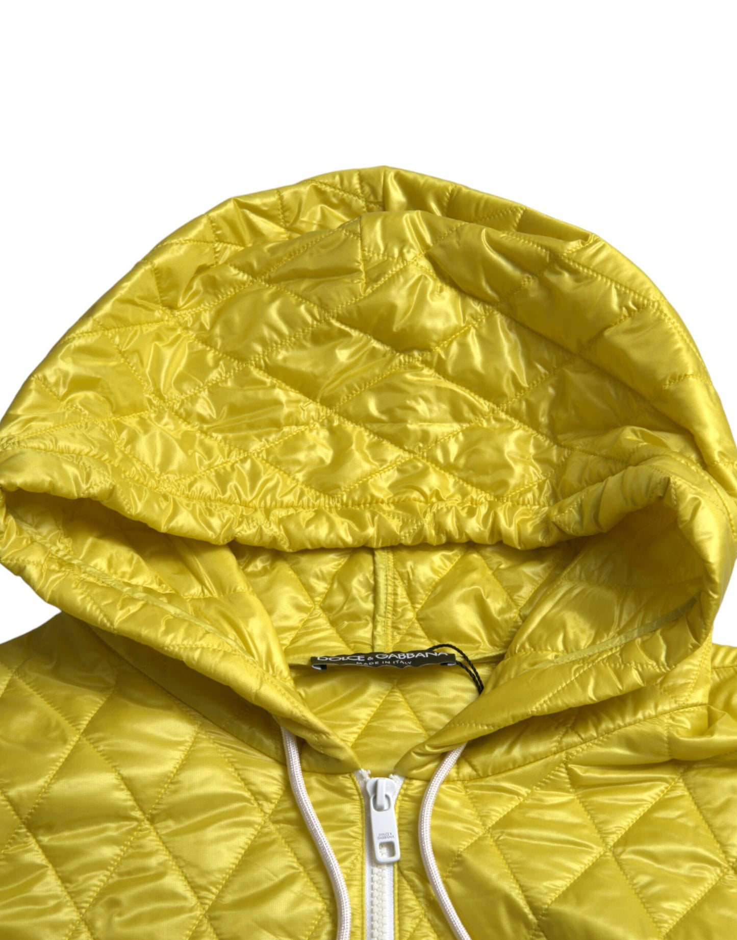 Veste à capuche jaune radieux Dolce & Gabbana