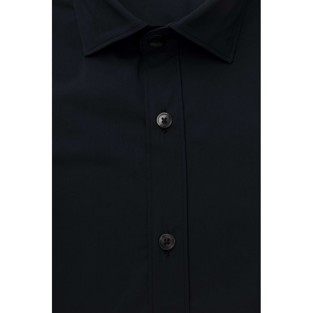 Bagutta Blue Cotton Men Shirt by Bagutta