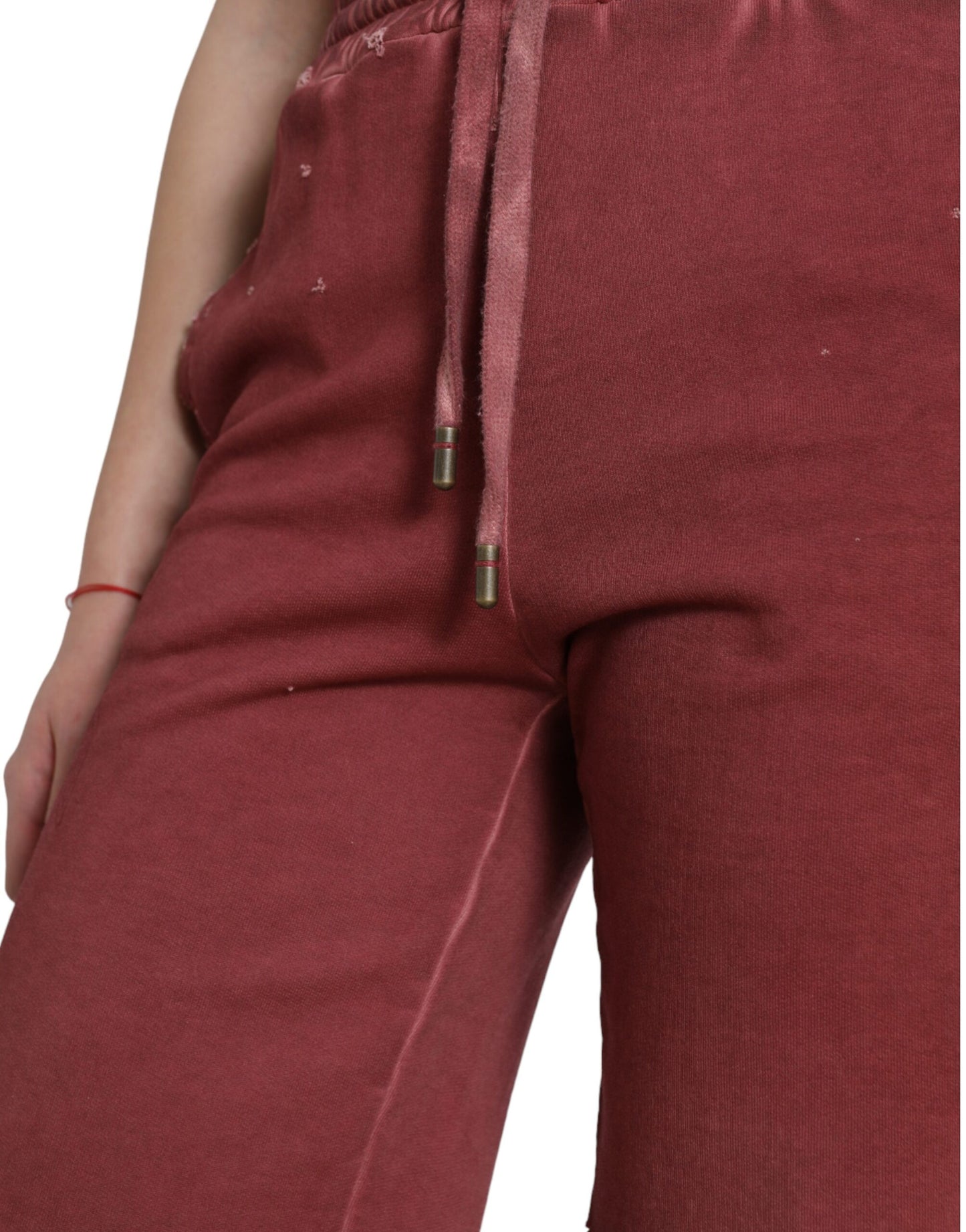 Short de survêtement taille haute marron chic Dolce & Gabbana