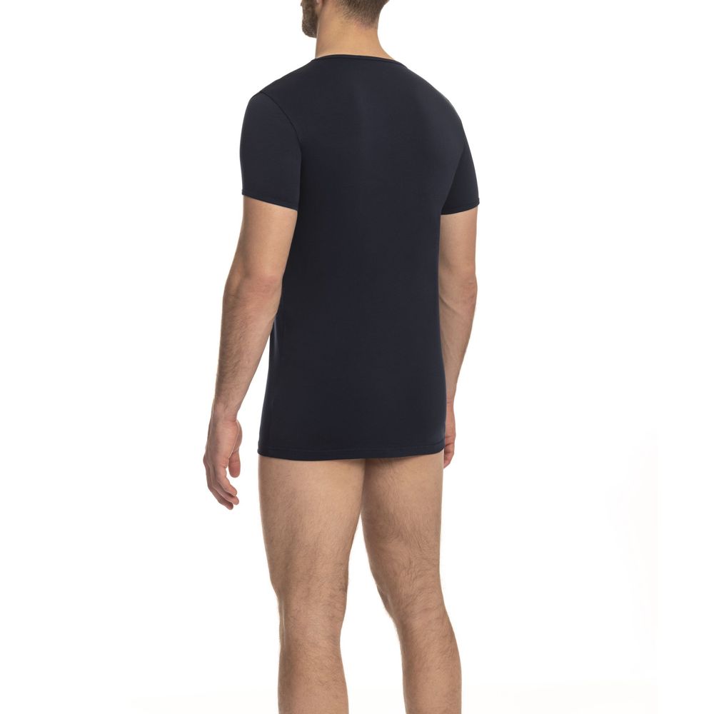 T-shirt Cavalli Class en coton bleu pour homme