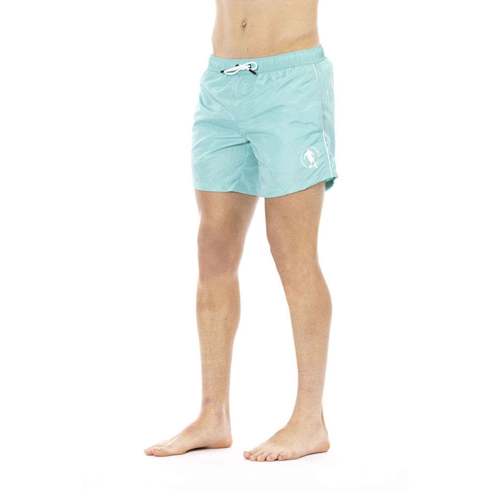 Short de bain homme Bikkembergs bleu clair en polyester