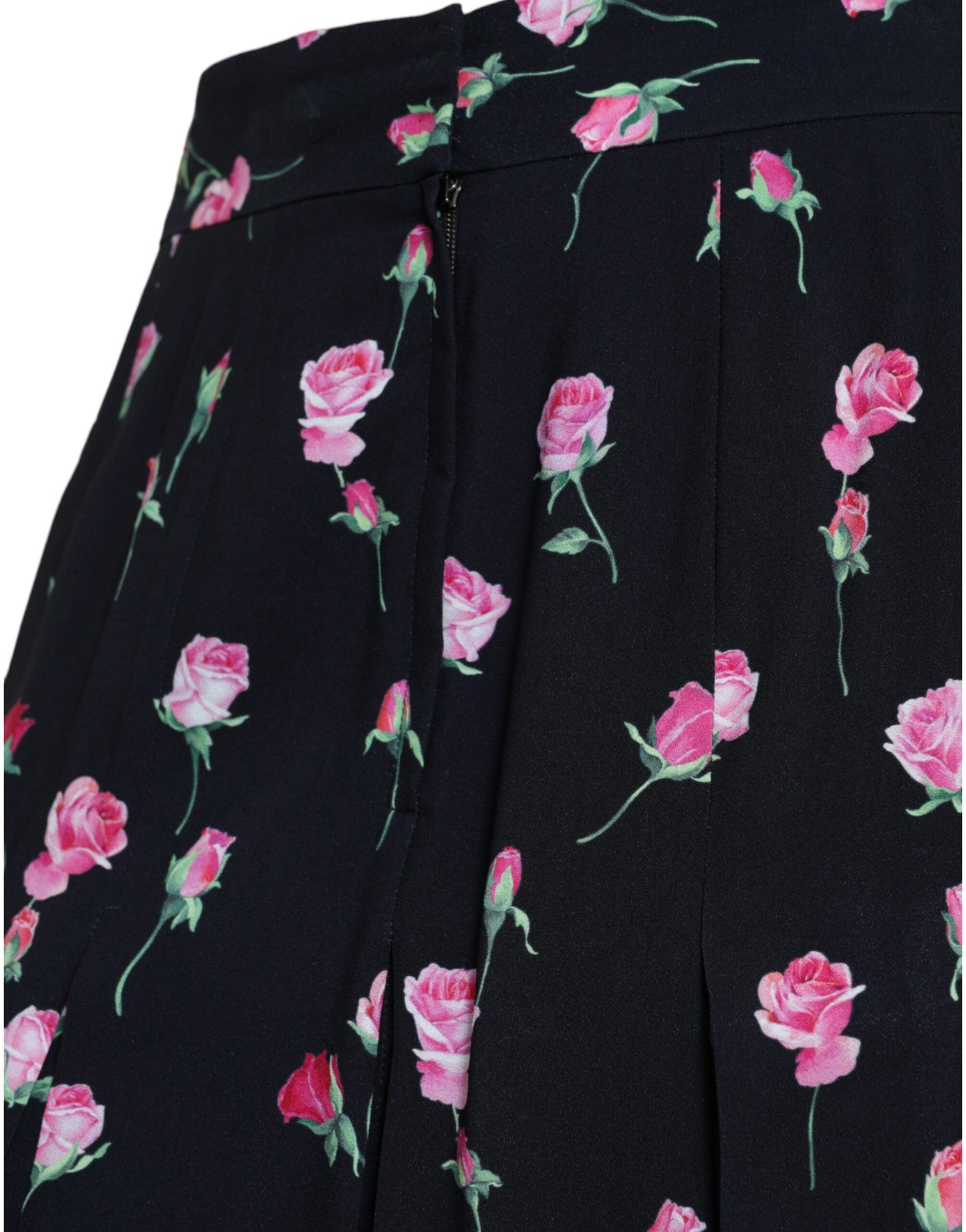 Jupe trapèze florale élégante Dolce & Gabbana jusqu'aux genoux