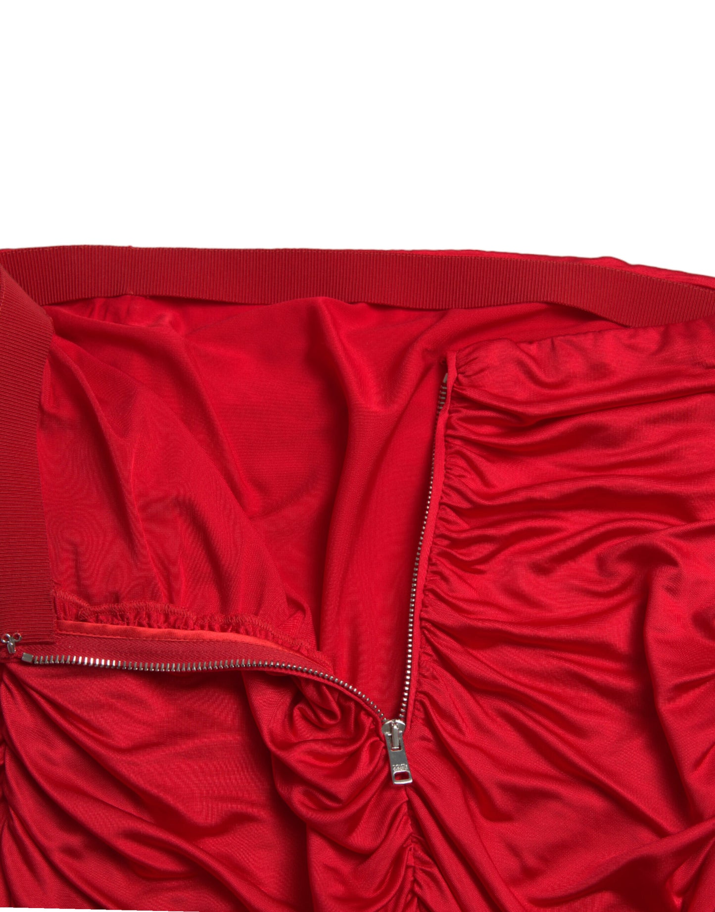 Mini-jupe plissée élégante Dolce & Gabbana en rouge vif