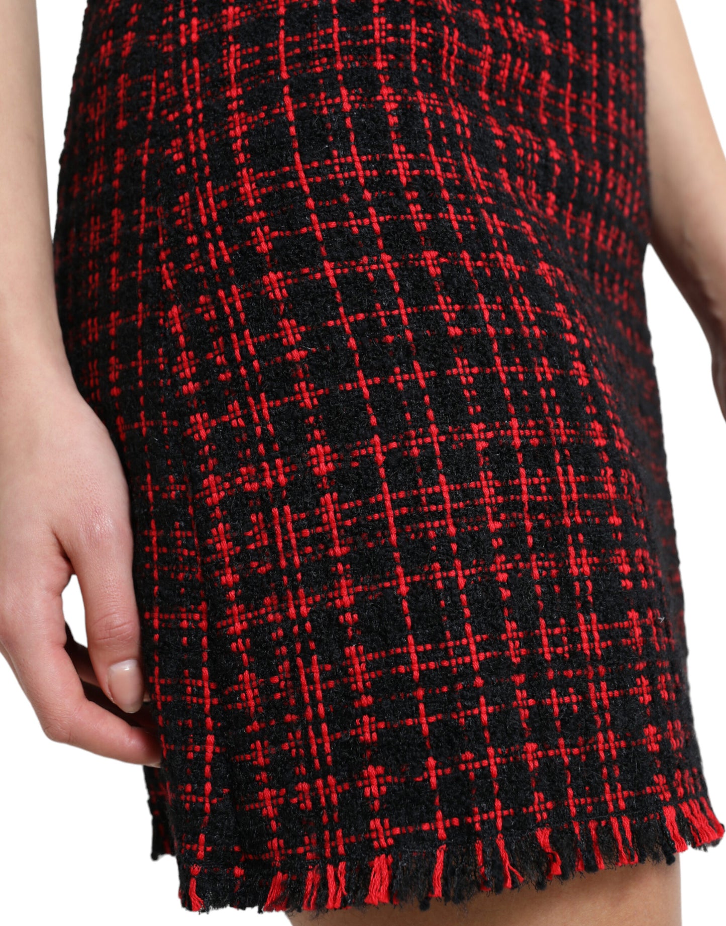 Mini-jupe taille haute à motif tartan Dolce & Gabbana