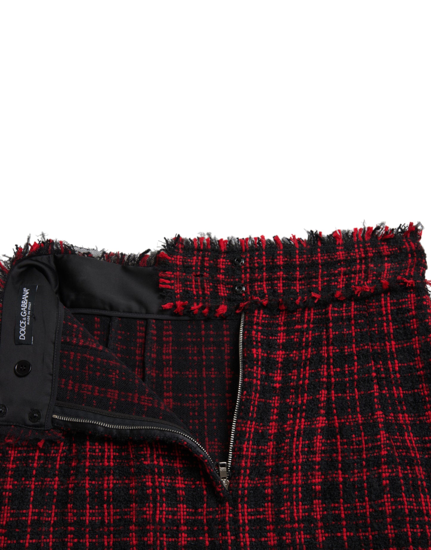 Mini-jupe taille haute à motif tartan Dolce & Gabbana