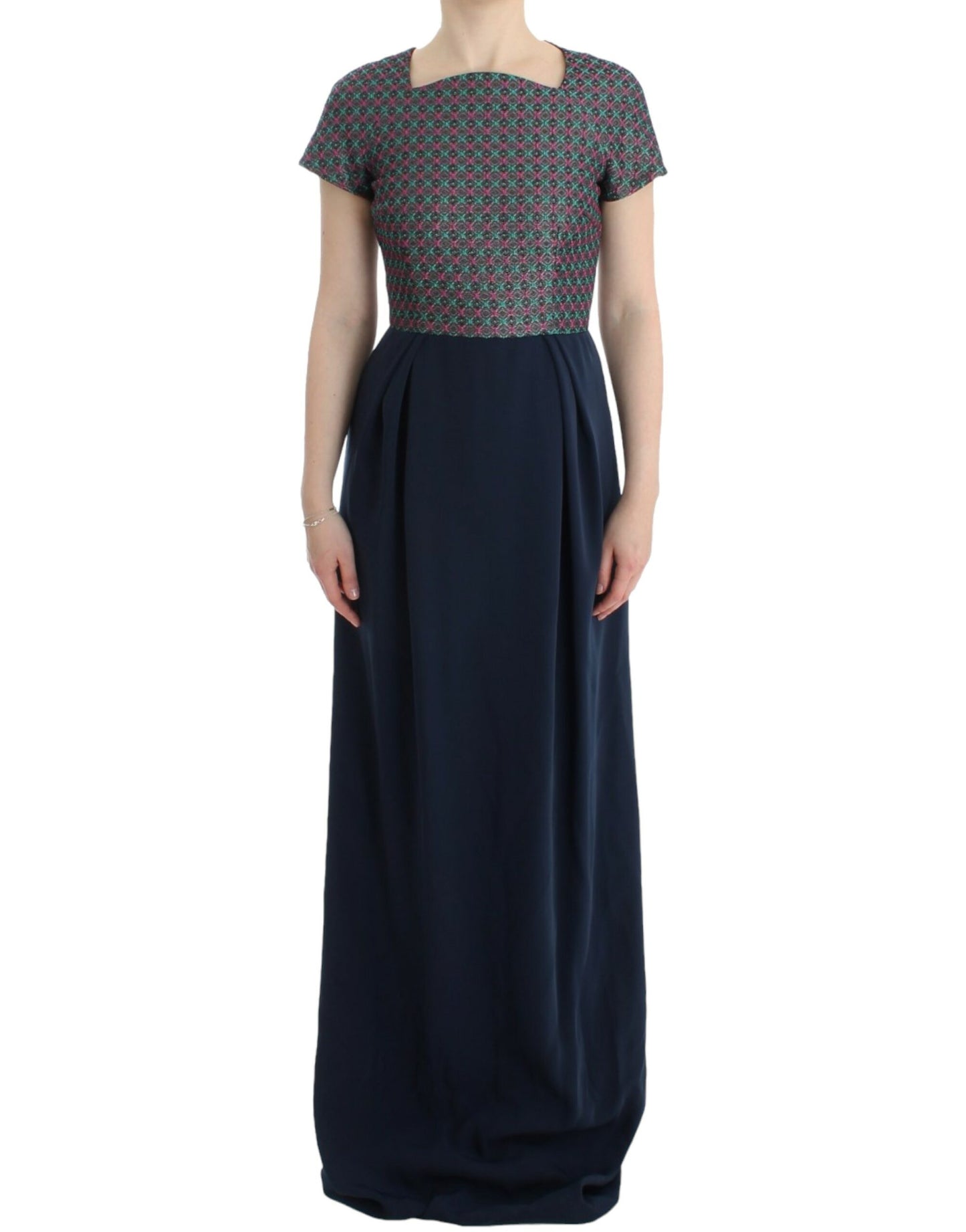 Robe longue Doris multicolore à manches courtes CO|TE