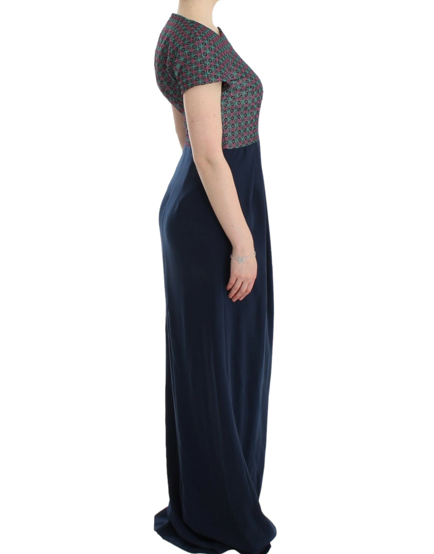 Robe longue Doris multicolore à manches courtes CO|TE