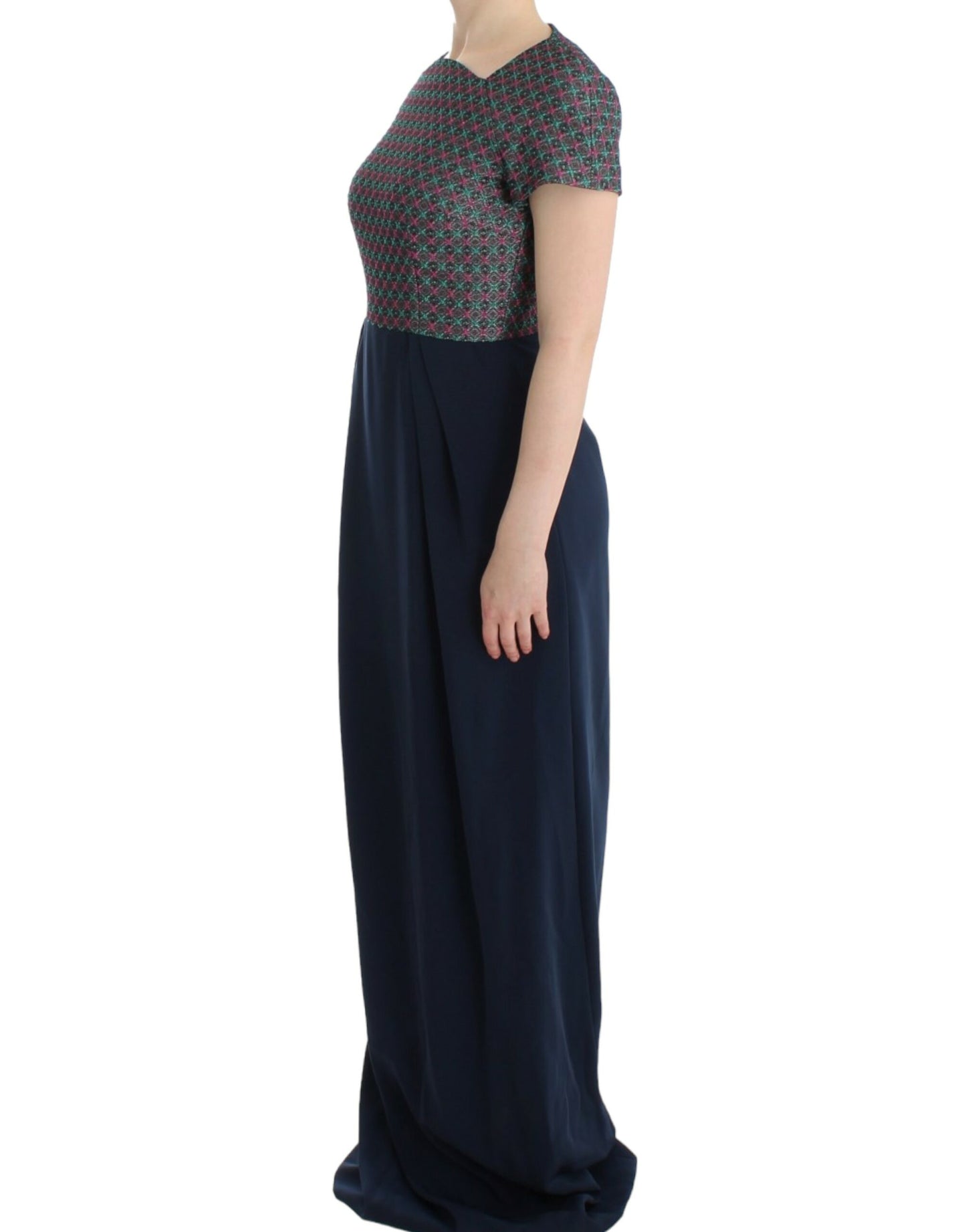 Robe longue Doris multicolore à manches courtes CO|TE