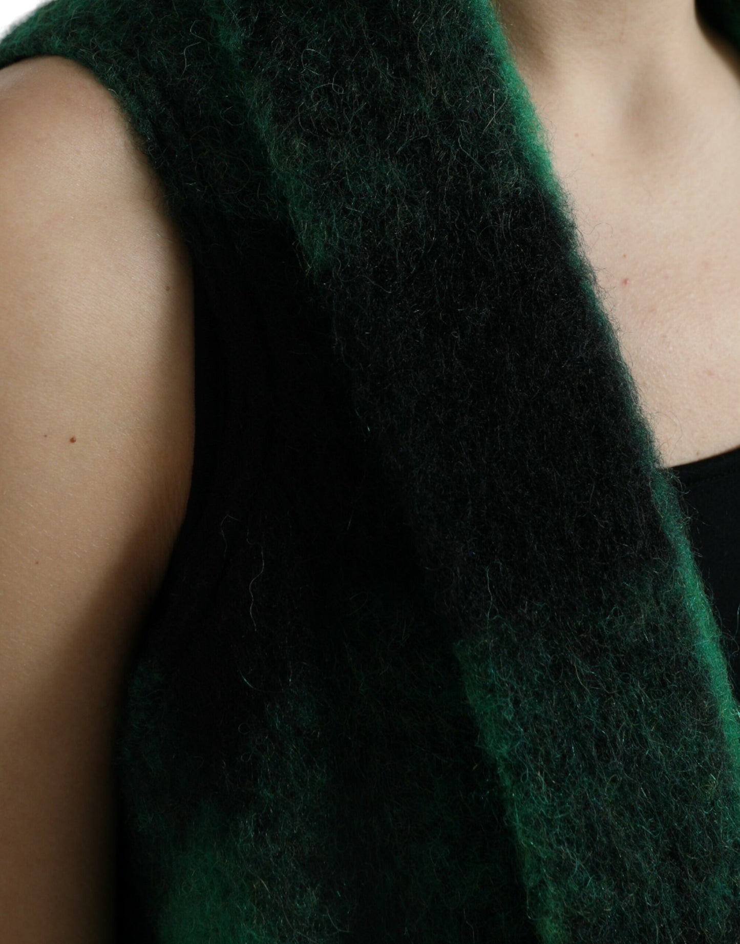 Veste poncho élégante à carreaux Dolce & Gabbana