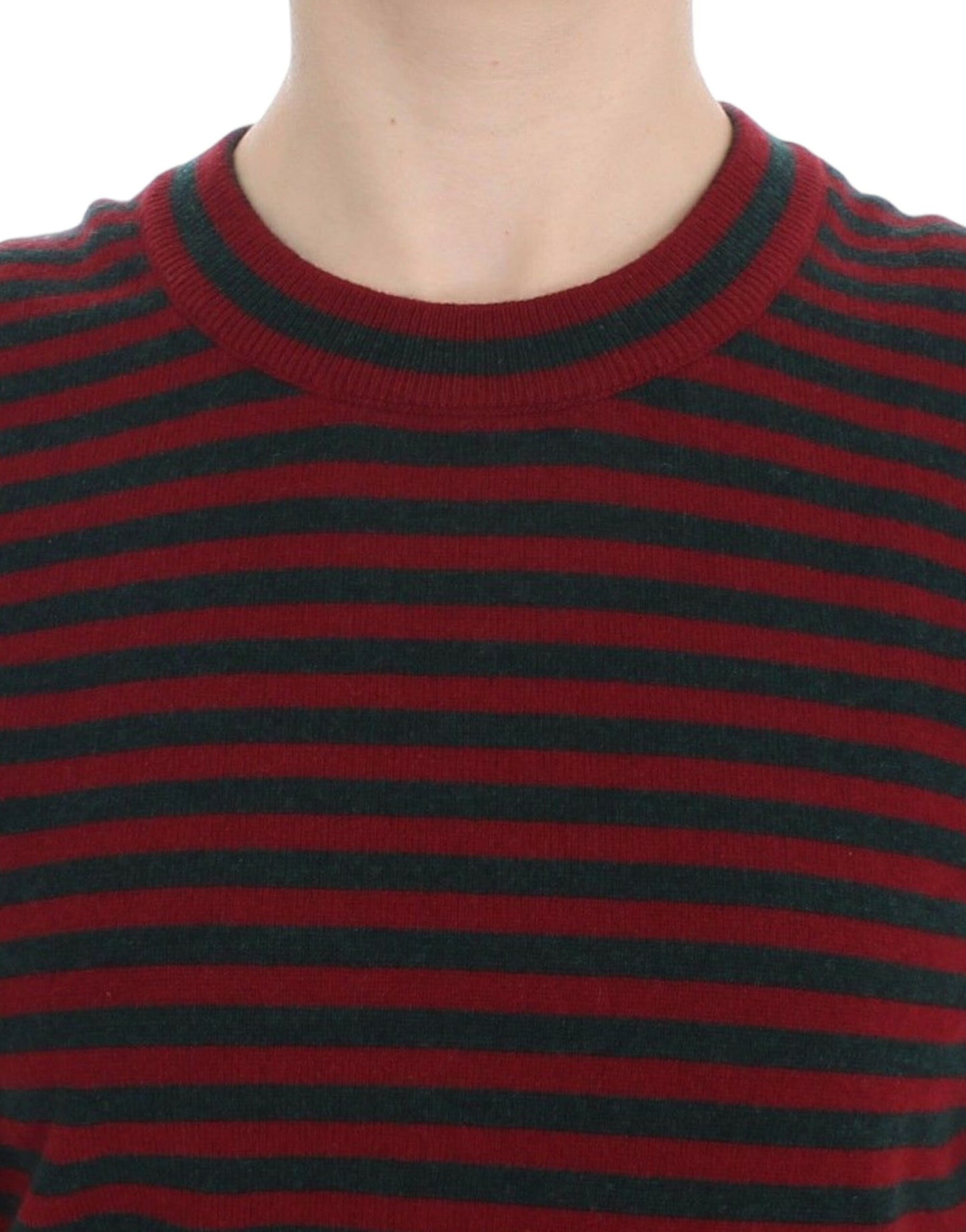Pull ras du cou élégant en cachemire rayé Dolce & Gabbana