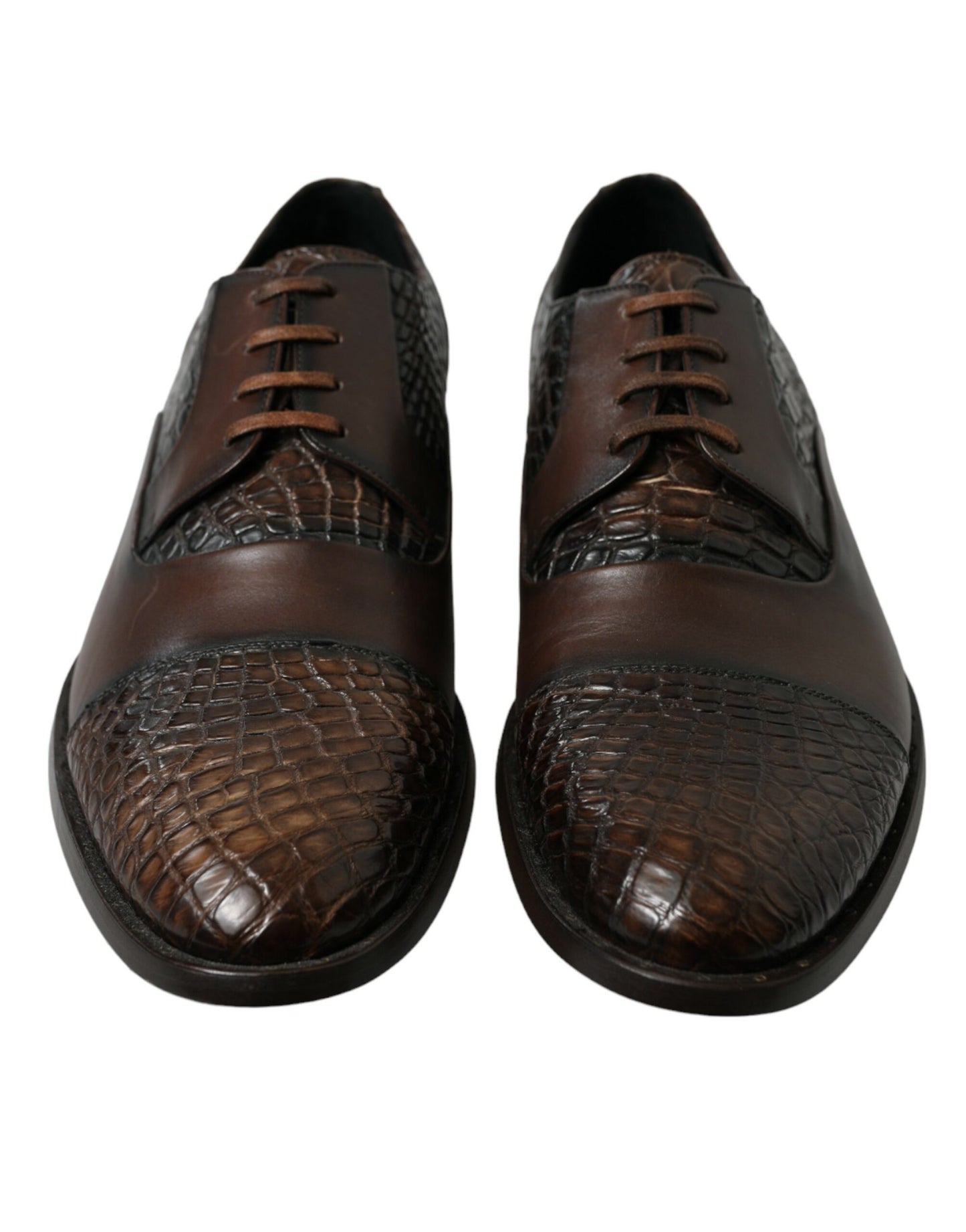 Chaussures habillées Oxford élégantes en cuir texturé Dolce & Gabbana