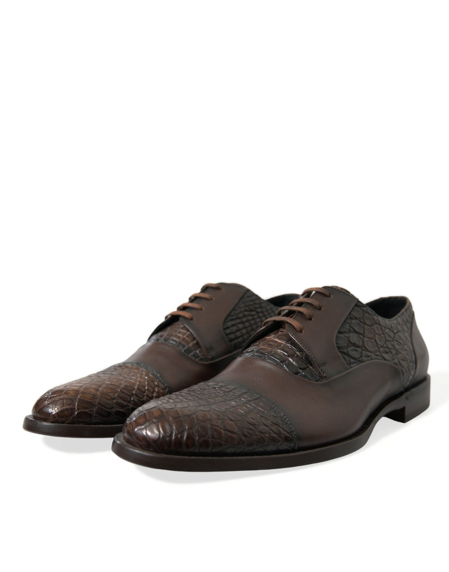 Chaussures habillées Oxford élégantes en cuir texturé Dolce & Gabbana