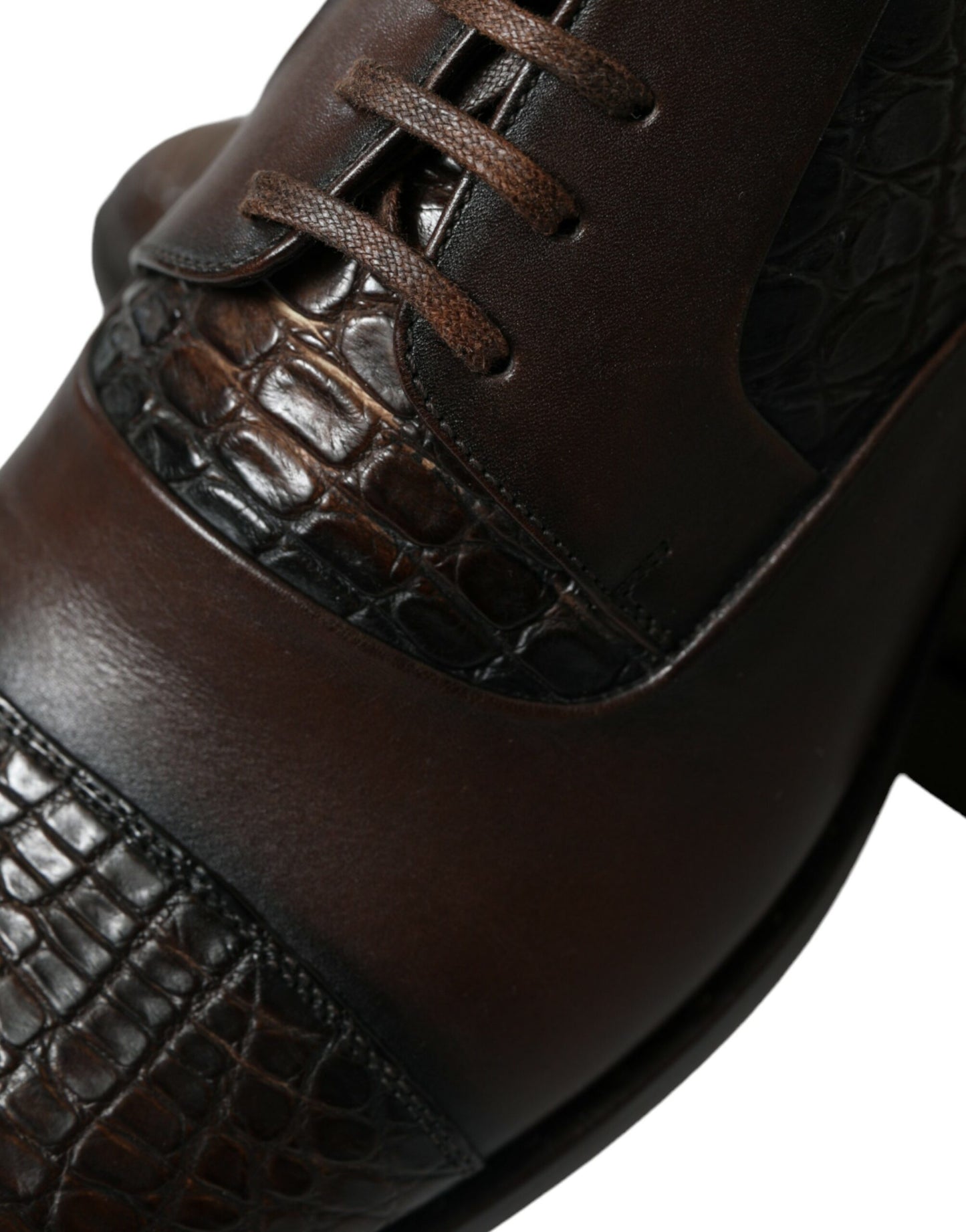 Chaussures habillées Oxford élégantes en cuir texturé Dolce & Gabbana