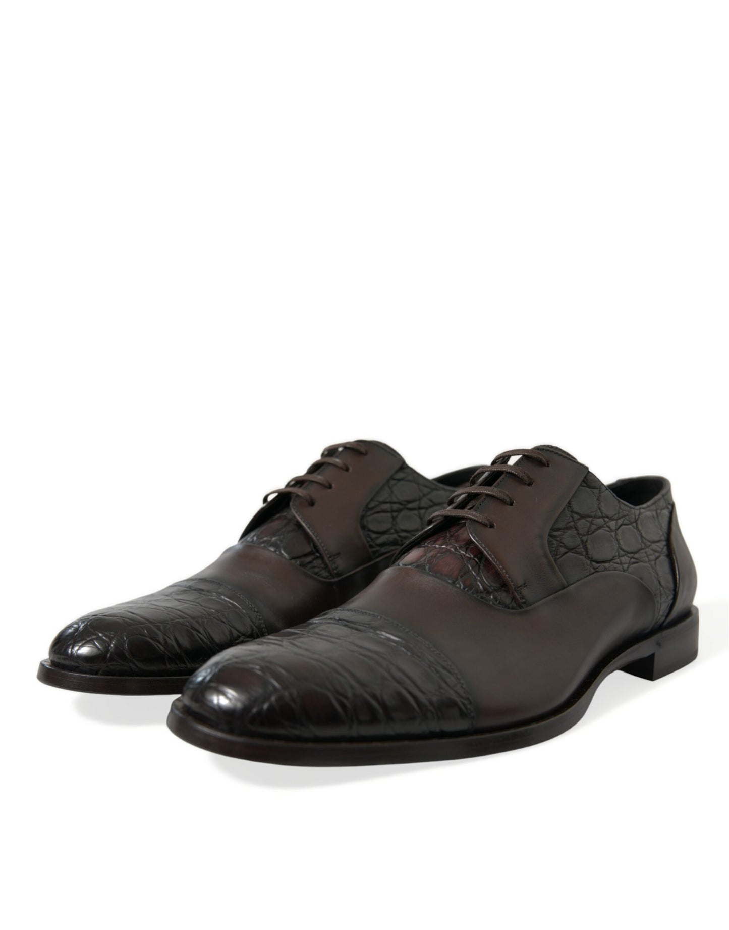 Chaussures habillées Derby marron élégantes Dolce & Gabbana