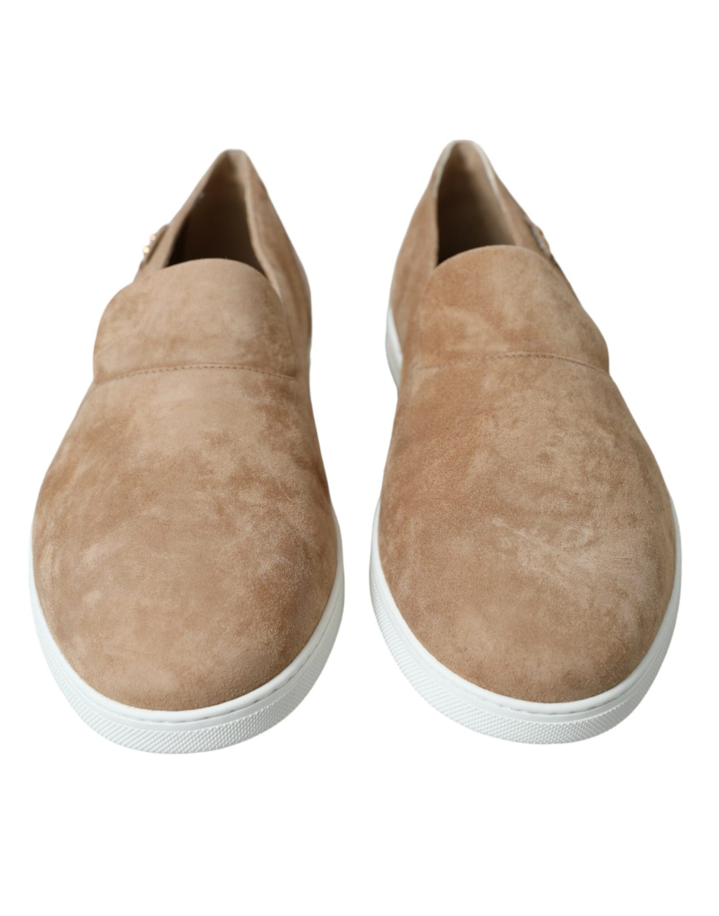 Mocassins élégants en cuir beige Dolce & Gabbana