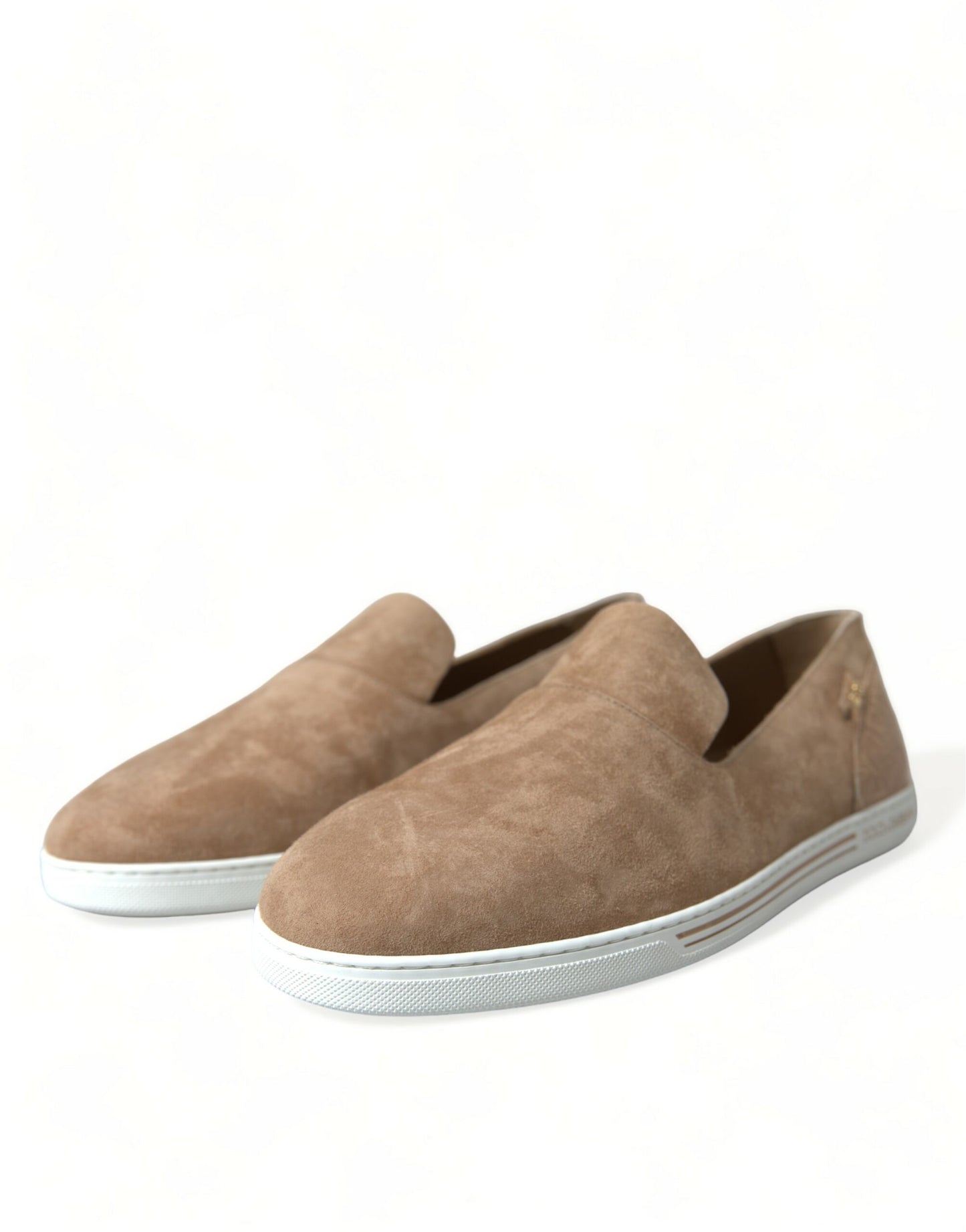 Mocassins élégants en cuir beige Dolce & Gabbana