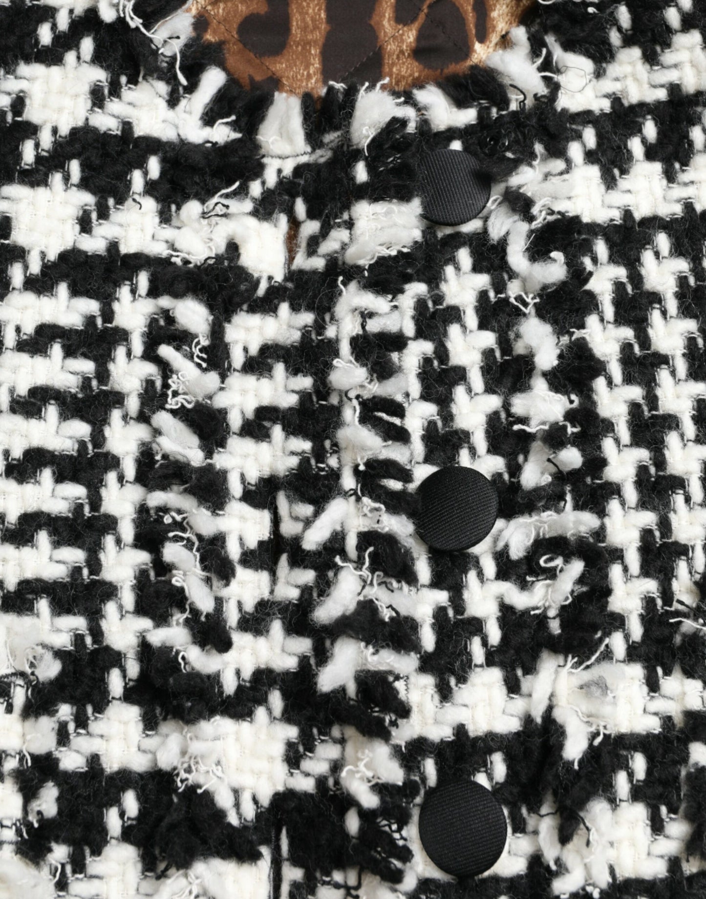 Trench-coat long pied-de-poule élégant Dolce & Gabbana