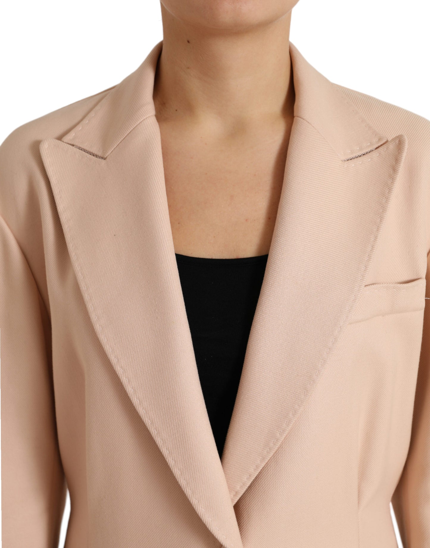 Trench-coat beige élégant à boutonnage simple Dolce & Gabbana