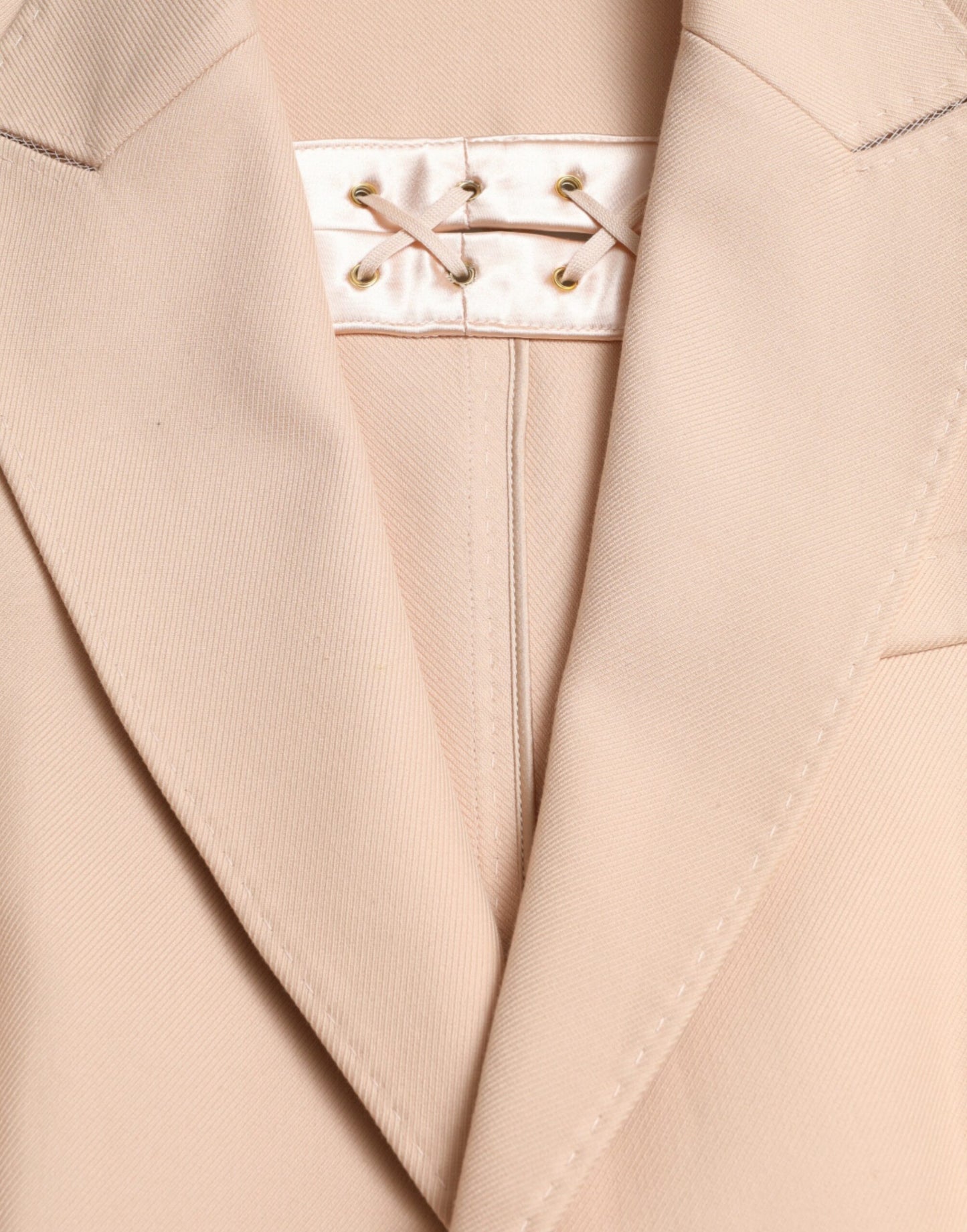 Trench-coat beige élégant à boutonnage simple Dolce & Gabbana