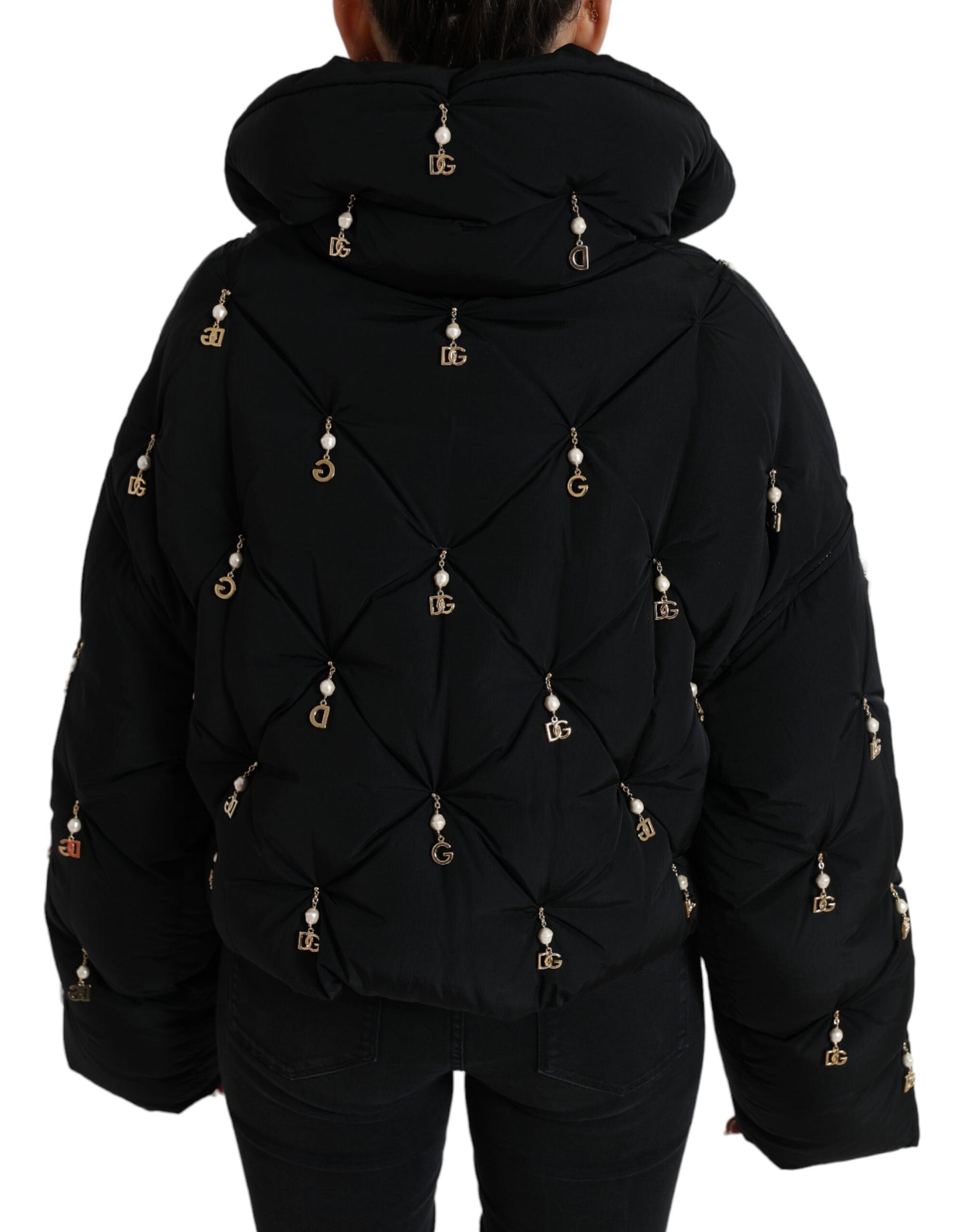Veste matelassée élégante Dolce & Gabbana ornée de perles
