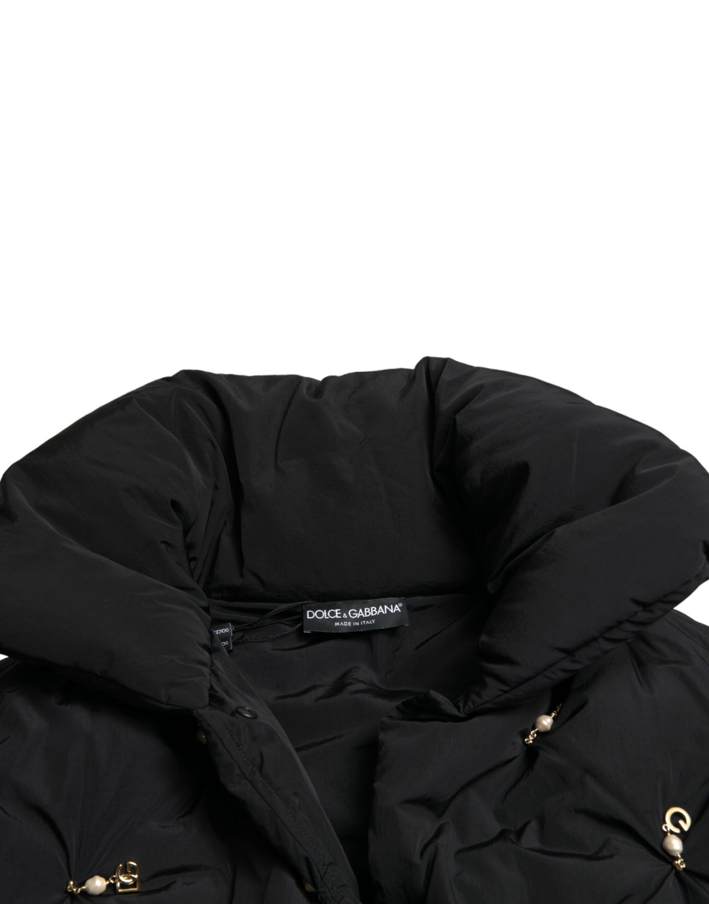 Veste matelassée élégante Dolce & Gabbana ornée de perles