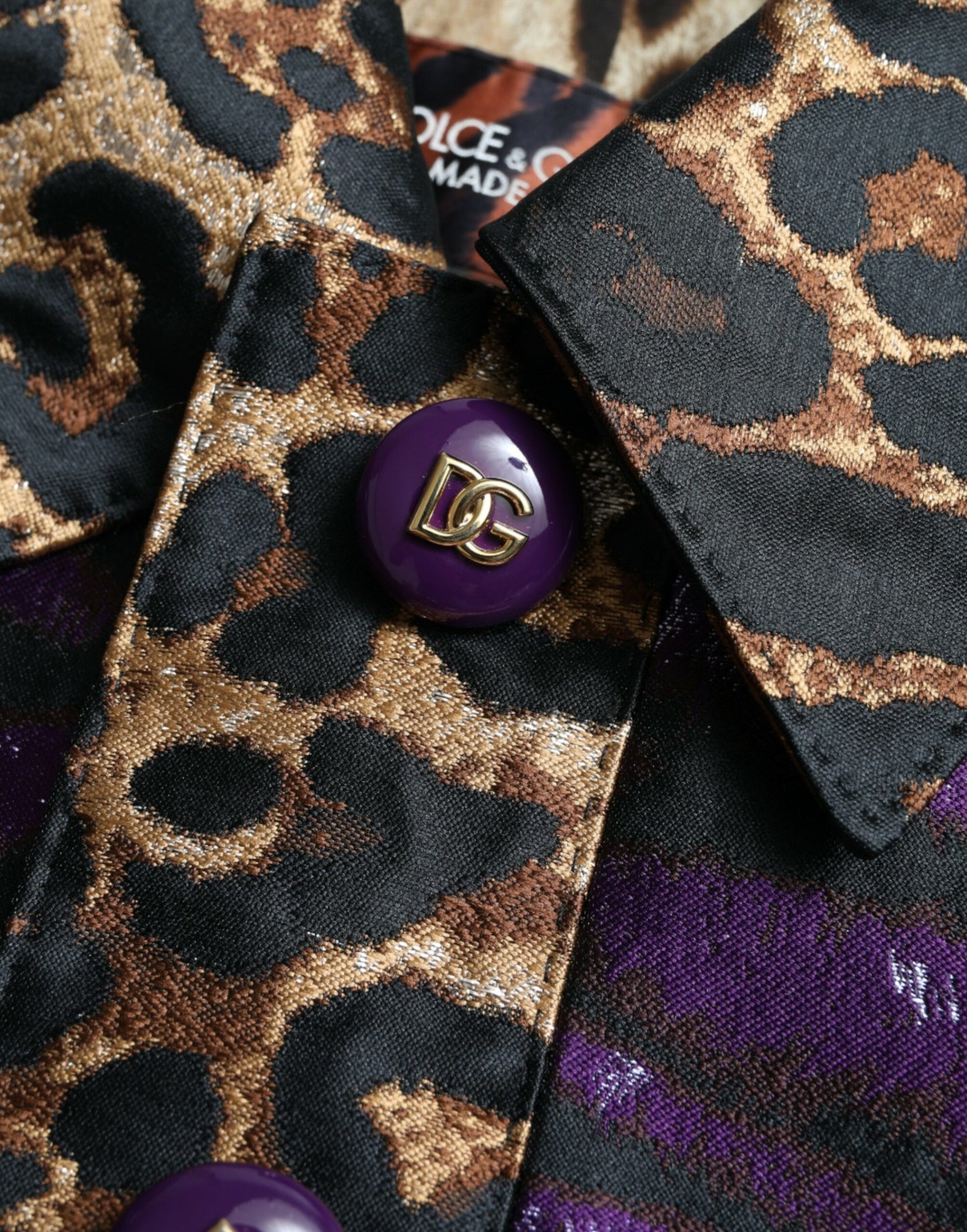 Trench en jacquard Dolce & Gabbana exquis avec motif tigre