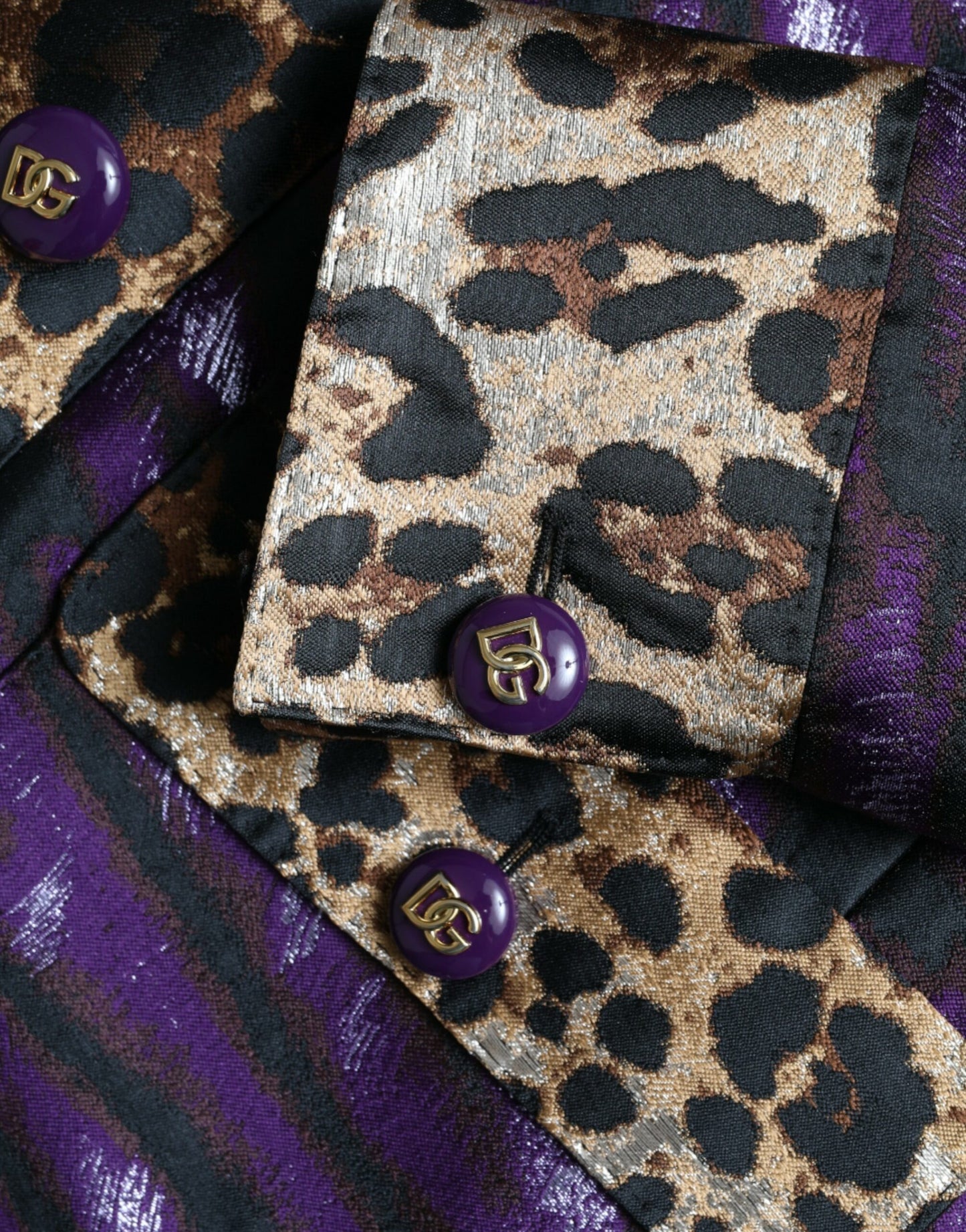 Trench en jacquard Dolce & Gabbana exquis avec motif tigre