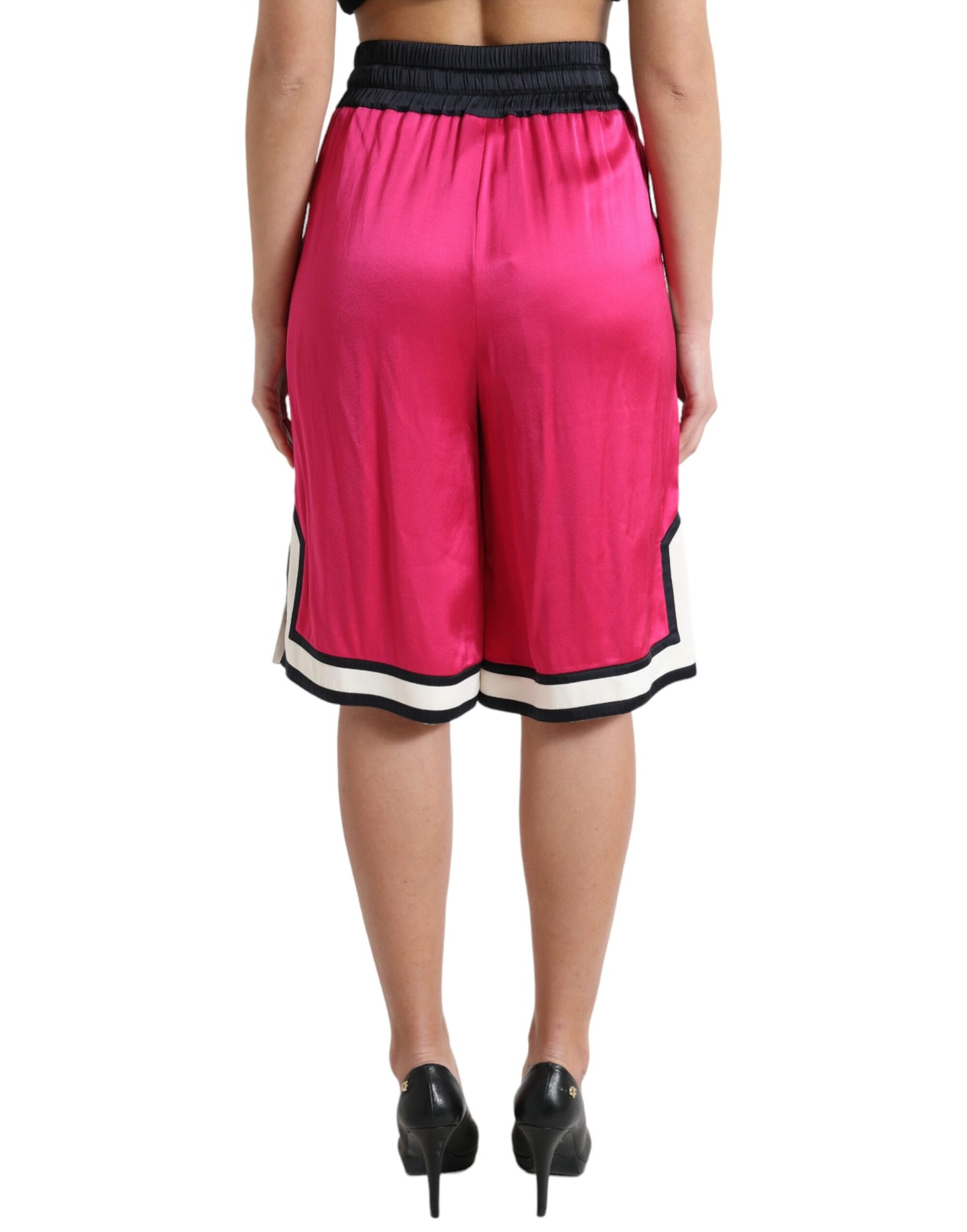 Short taille haute en jersey rose chic Dolce & Gabbana