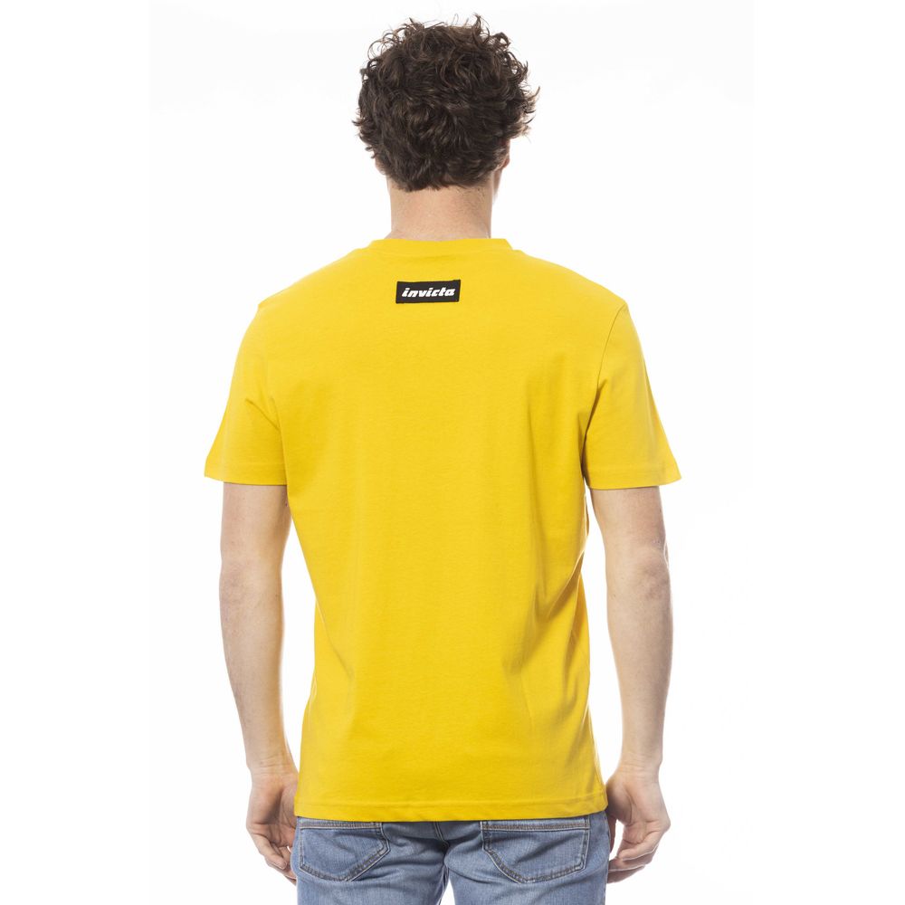 T-shirt homme en coton jaune Invicta