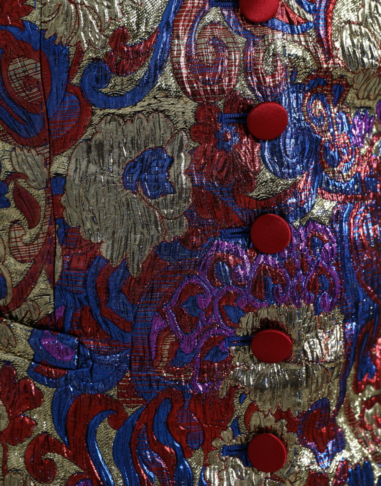 Gilet cardigan en jacquard à imprimé floral multicolore Dolce & Gabbana