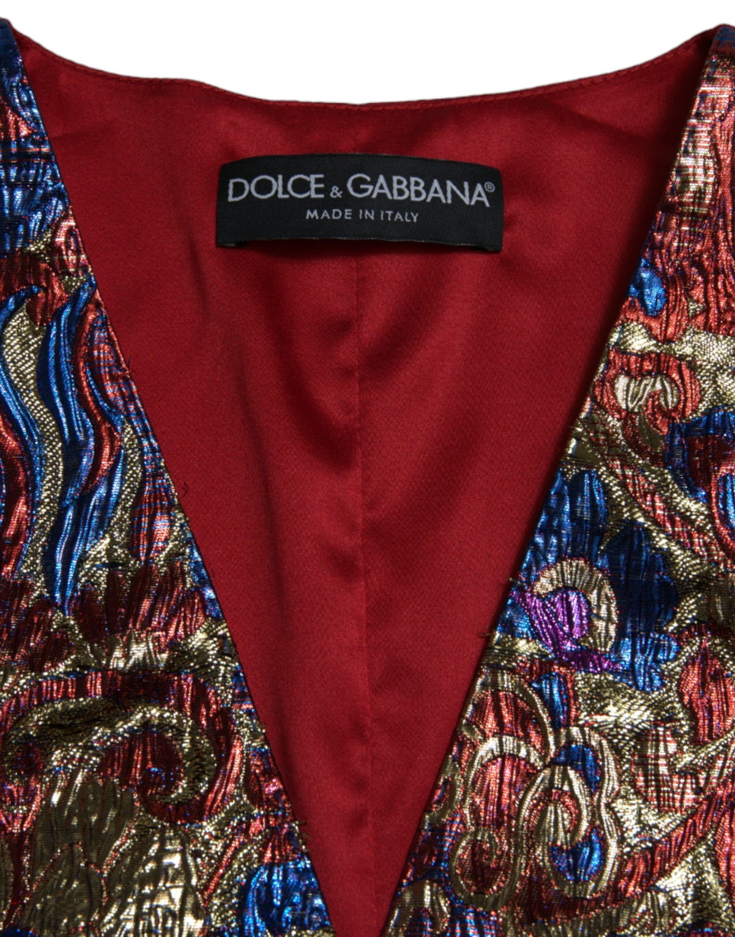 Gilet cardigan en jacquard à imprimé floral multicolore Dolce & Gabbana