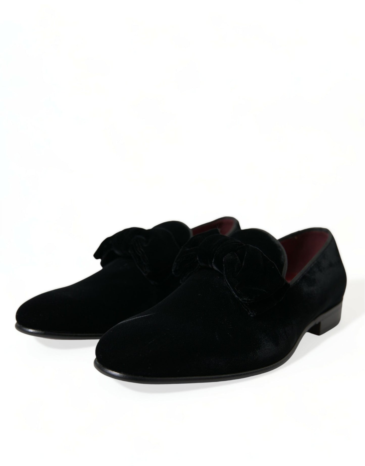 Mocassins élégants en velours noir Dolce & Gabbana - Chaussures de luxe pour homme