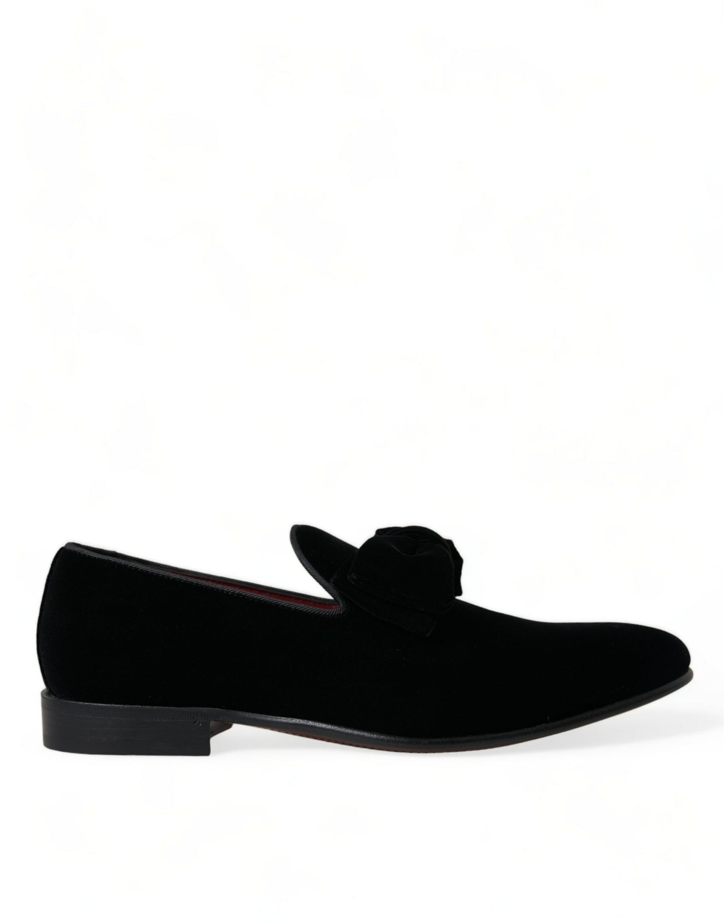Mocassins élégants en velours noir Dolce & Gabbana - Chaussures de luxe pour homme