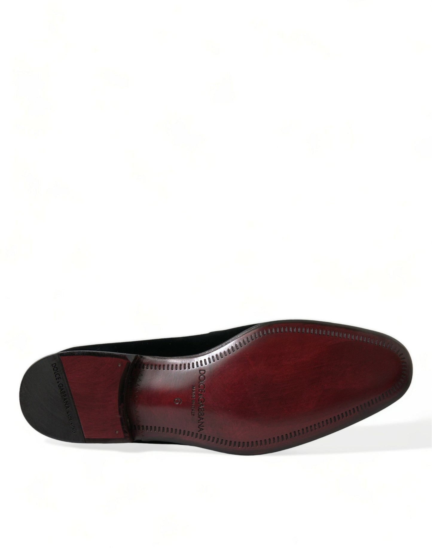 Mocassins élégants en velours noir Dolce & Gabbana - Chaussures de luxe pour homme