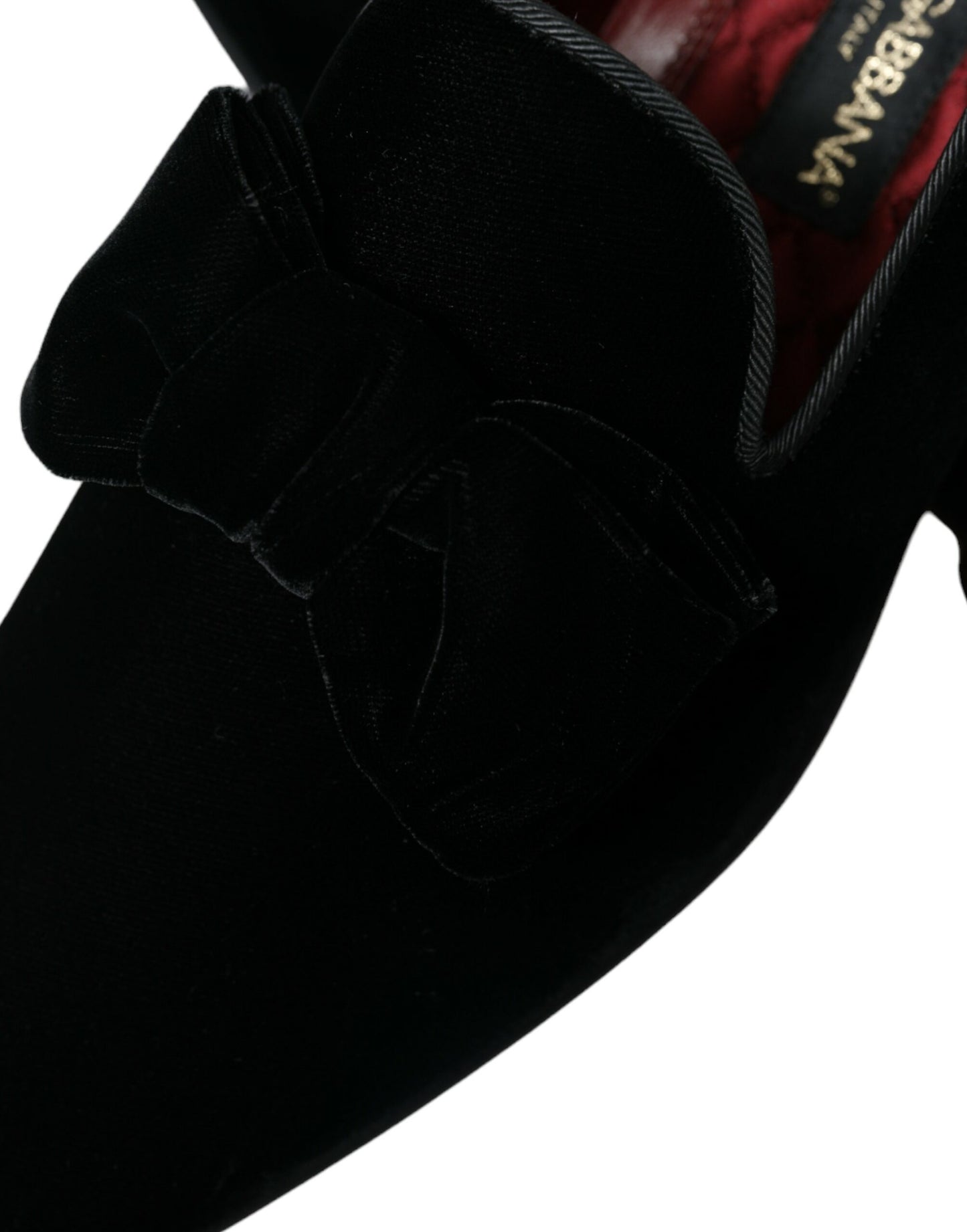 Mocassins élégants en velours noir Dolce & Gabbana - Chaussures de luxe pour homme