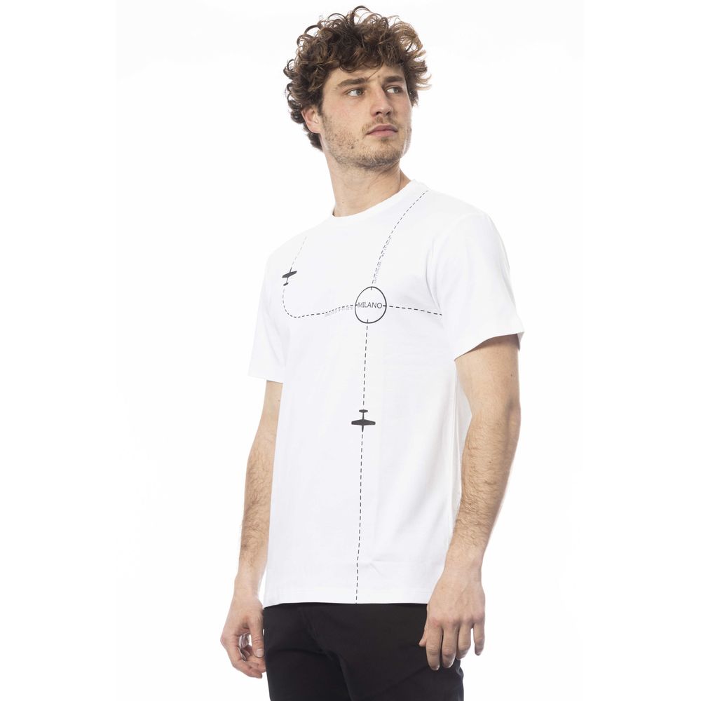 T-shirt homme en coton blanc Trussardi