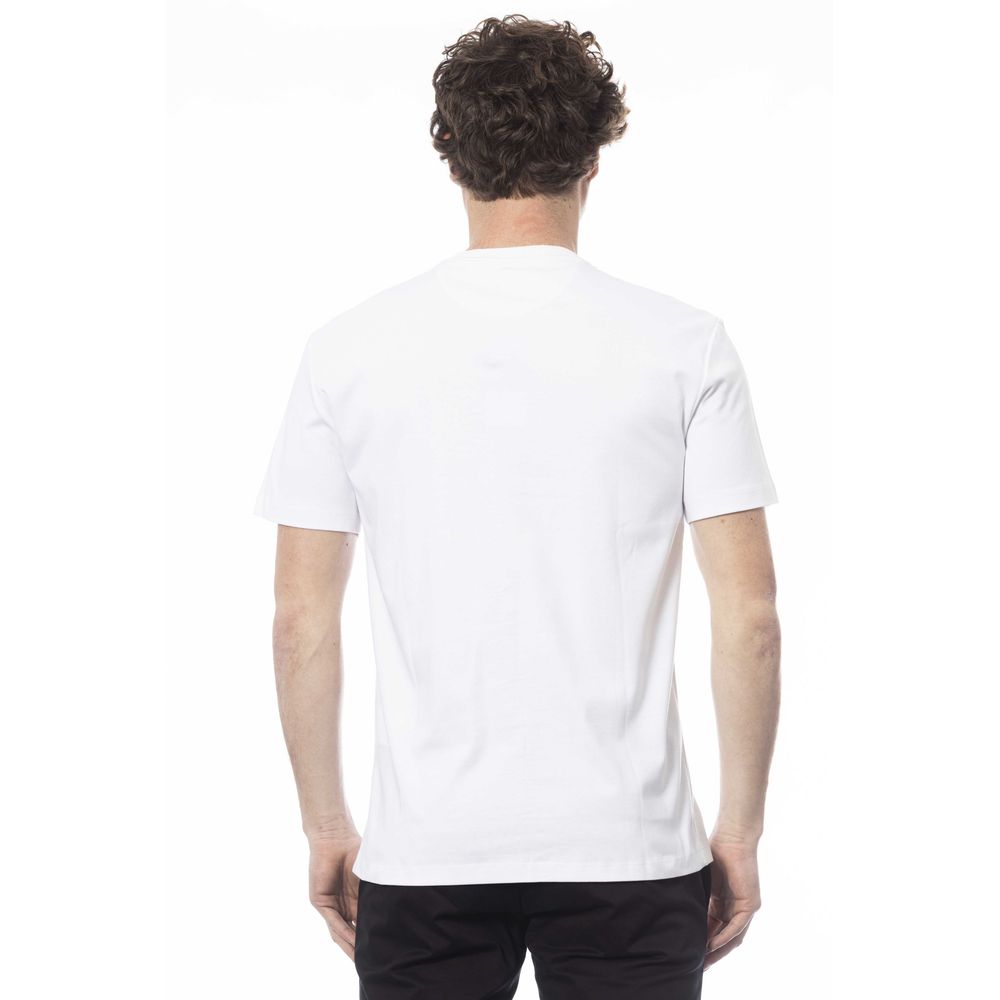 T-shirt homme en coton blanc Trussardi