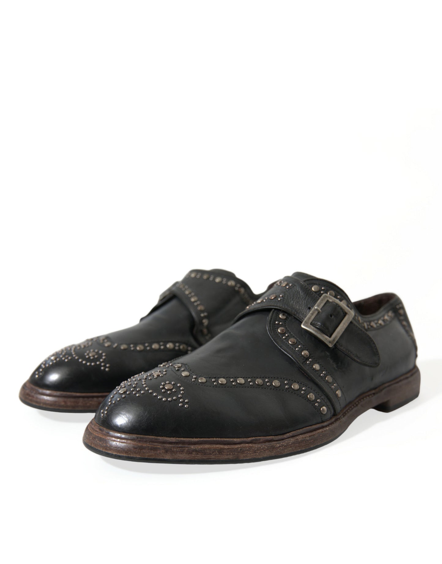 Dolce & Gabbana Élégantes chaussures à boucle en cuir de veau