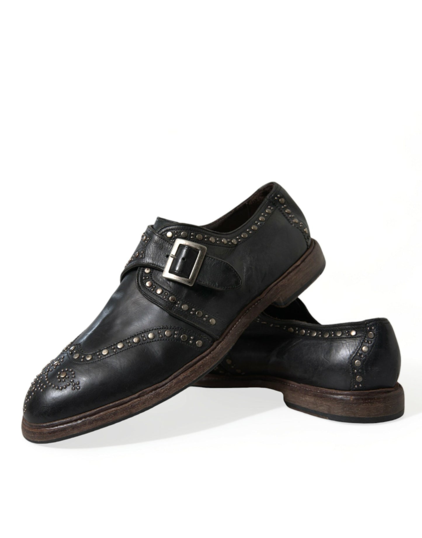 Dolce & Gabbana Élégantes chaussures à boucle en cuir de veau