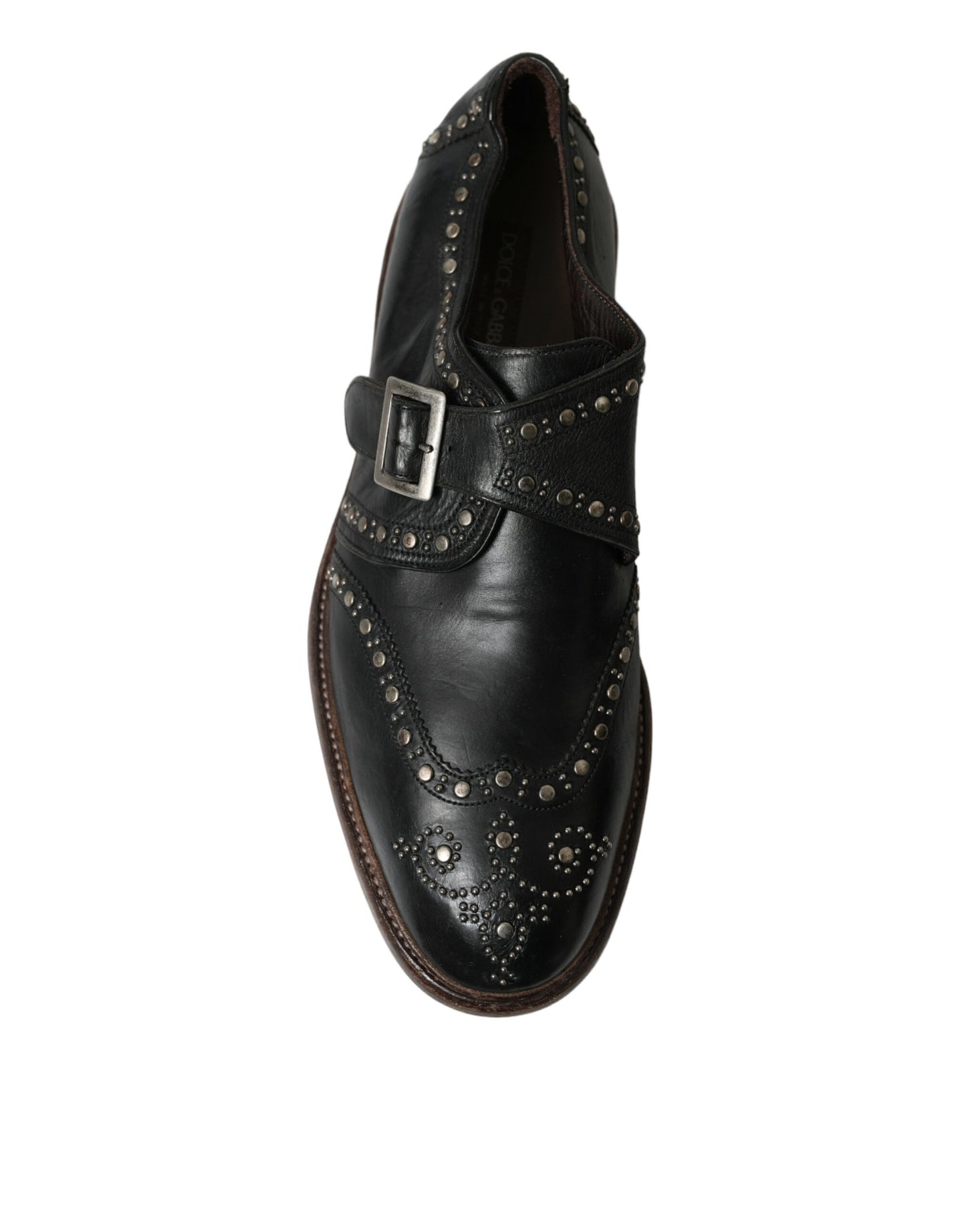 Dolce & Gabbana Élégantes chaussures à boucle en cuir de veau